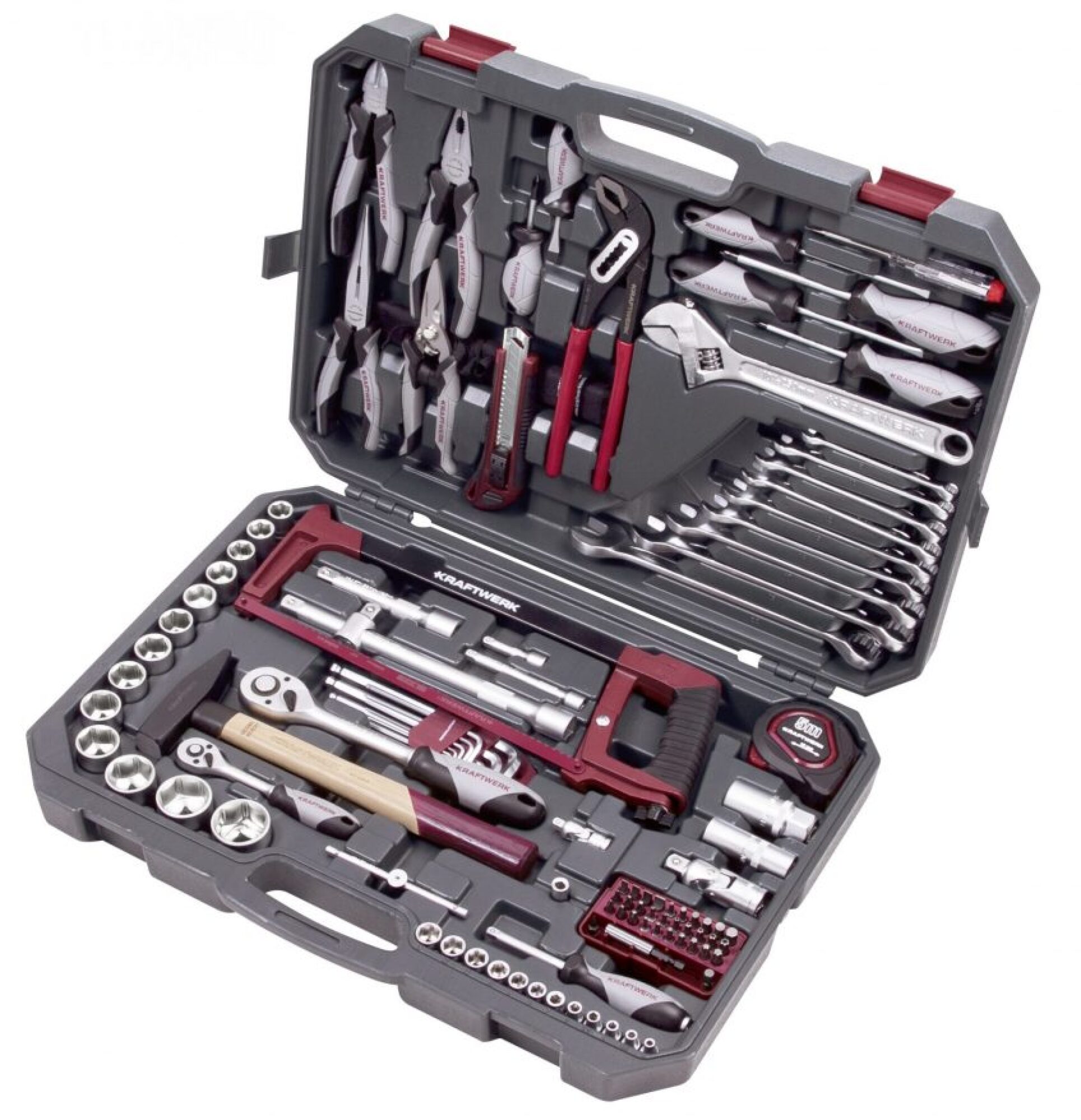 Coffret de 115 outils universels 1/4″ – 1/2″ KRAFTWERK Basic-line 204.105.600