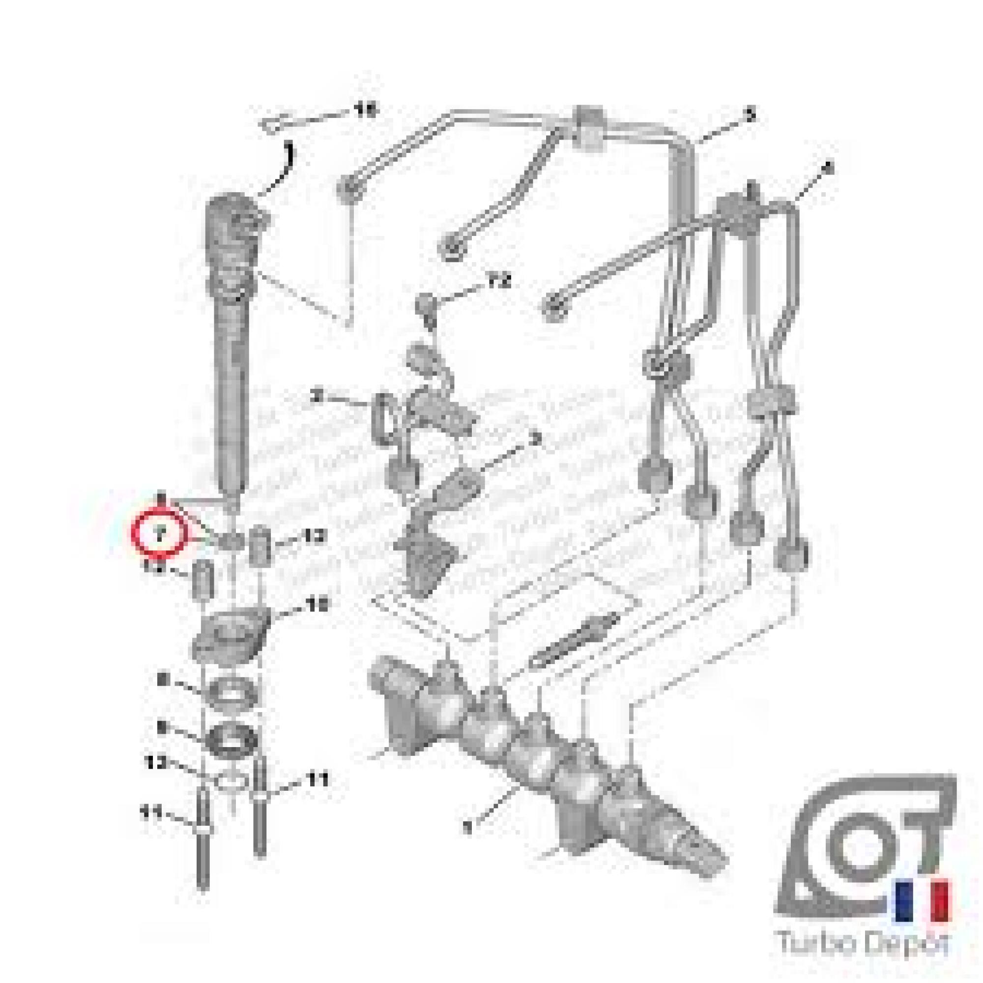 Forfait 4 joints d'injecteur DV4 – DV6 PSA