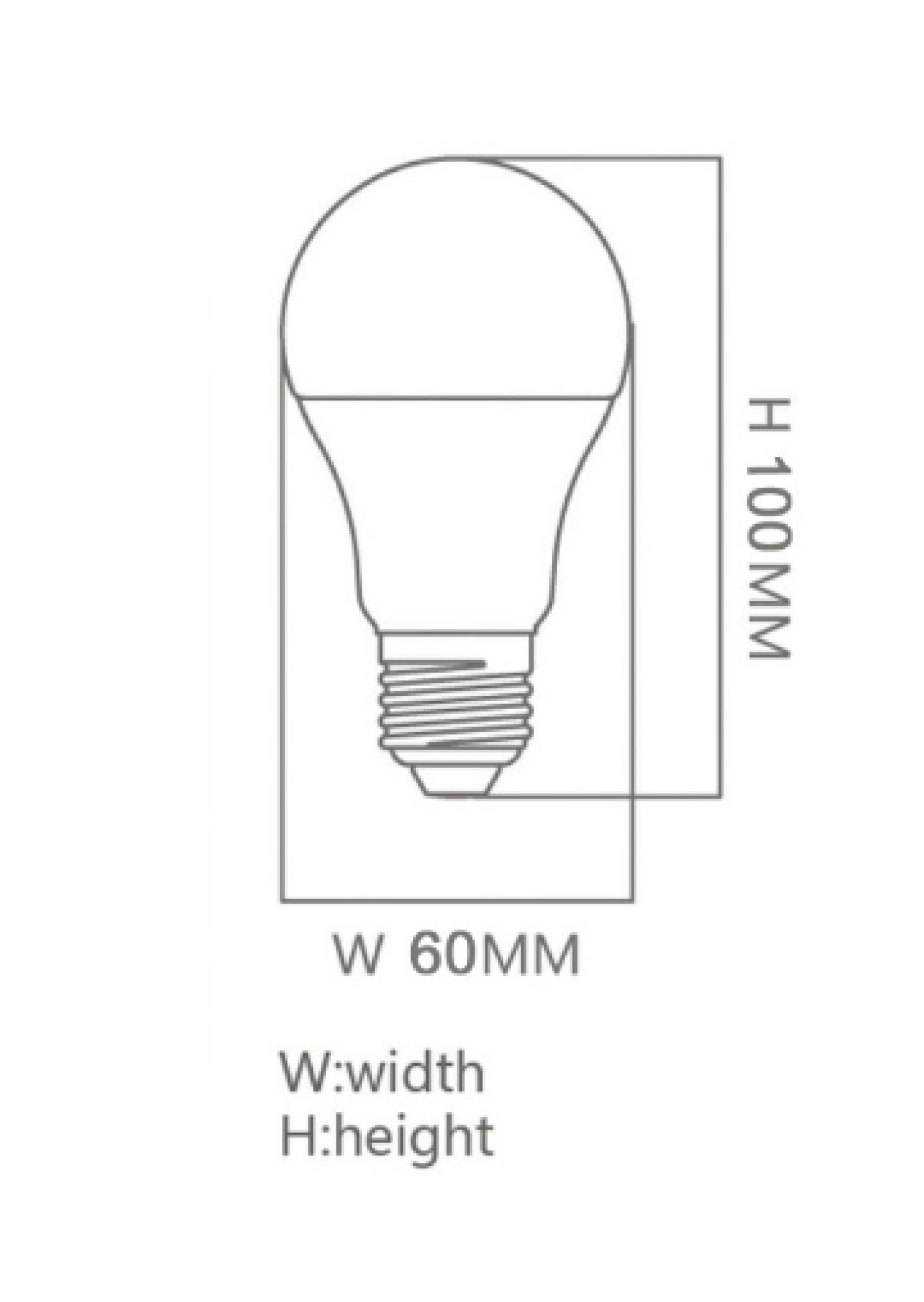 Ampoule LED 9W E27 A60 180° - OSRAM CHIP DURIS E 2835