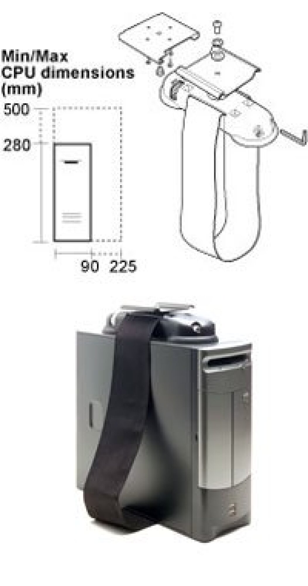 Support unité centrale Herman MILLER LOOP