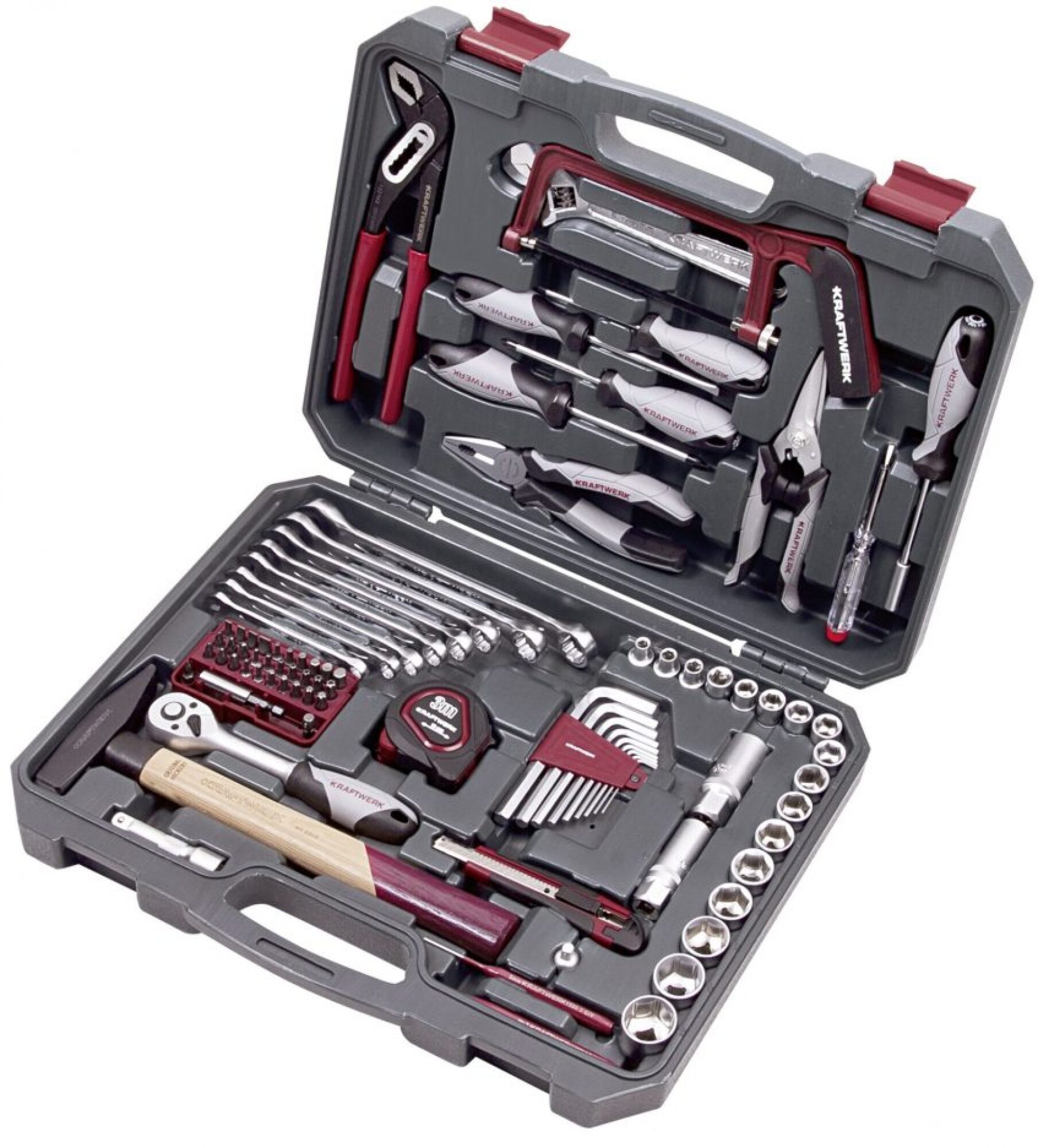 Coffret d'outils 1/4″ – 3/8″, 90 pcs Basic Line KRAFTWERK
