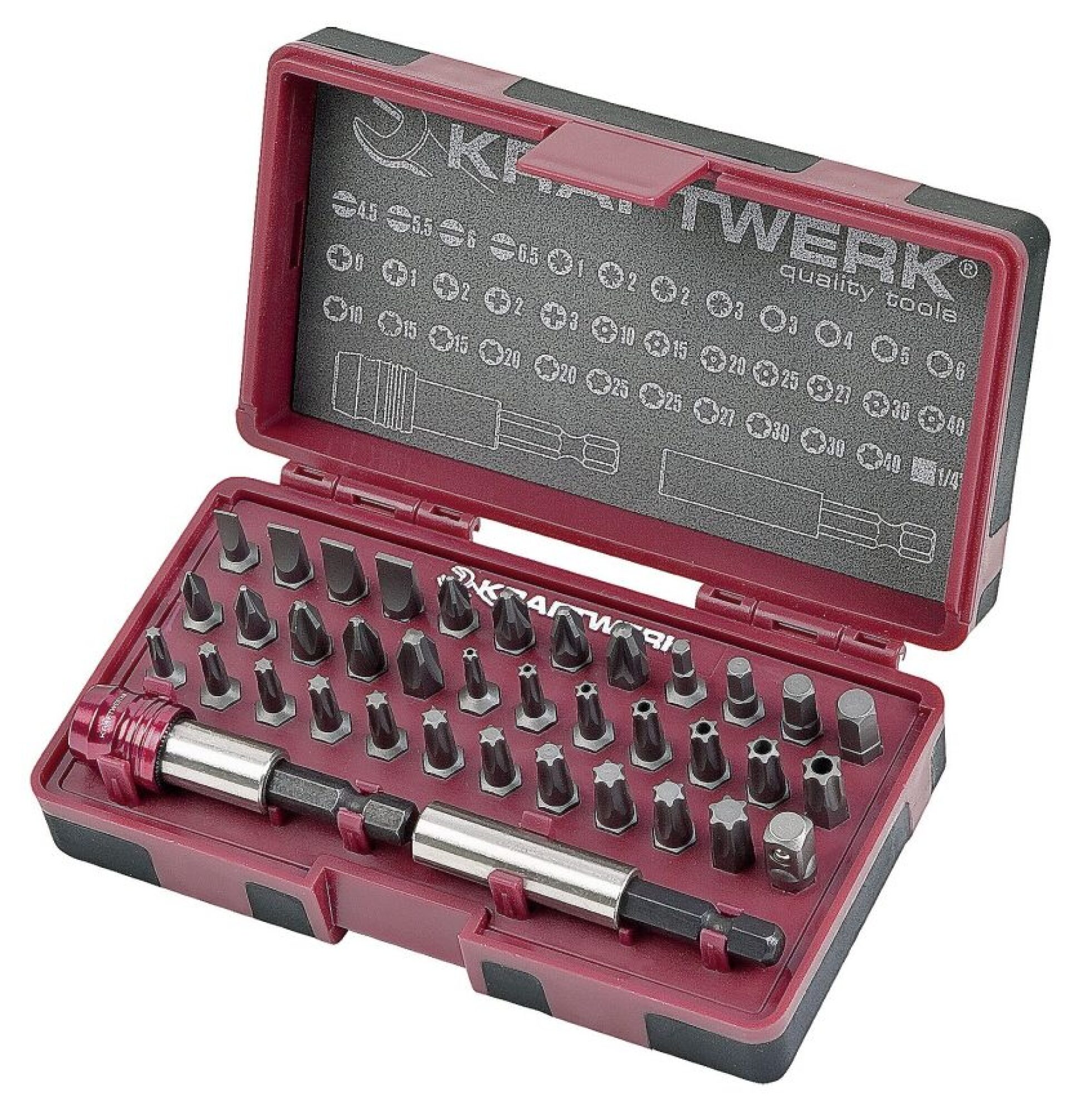 Boîte de 38 embouts 1/4" KRAFTWERK