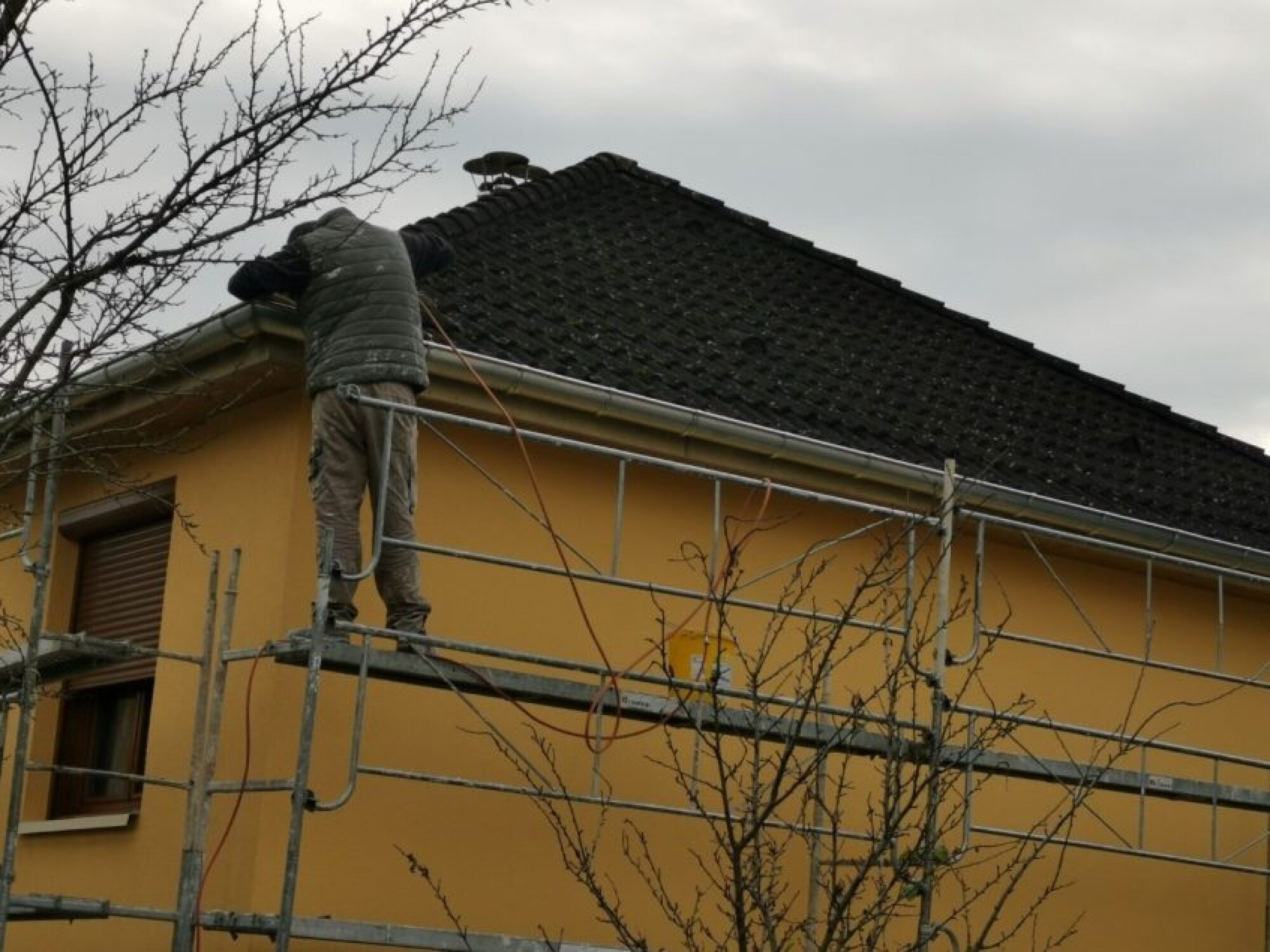 Pose de gouttières