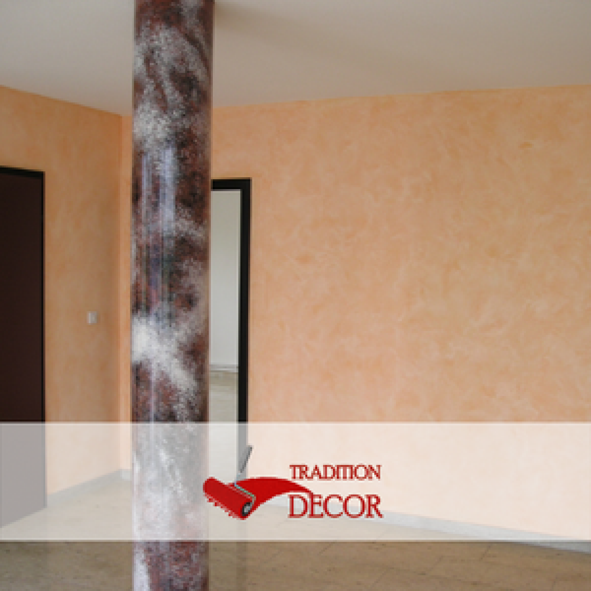 Application peinture sablée