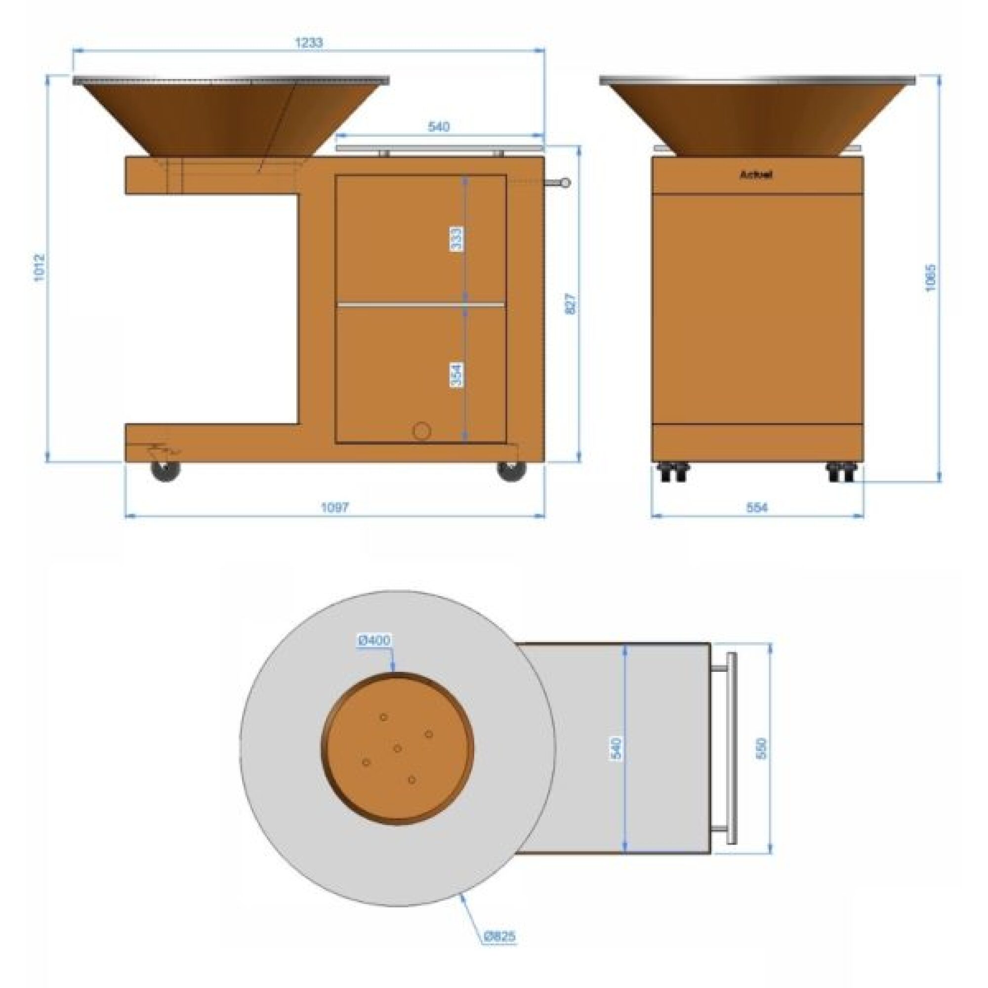Braséro étagère MODULEO