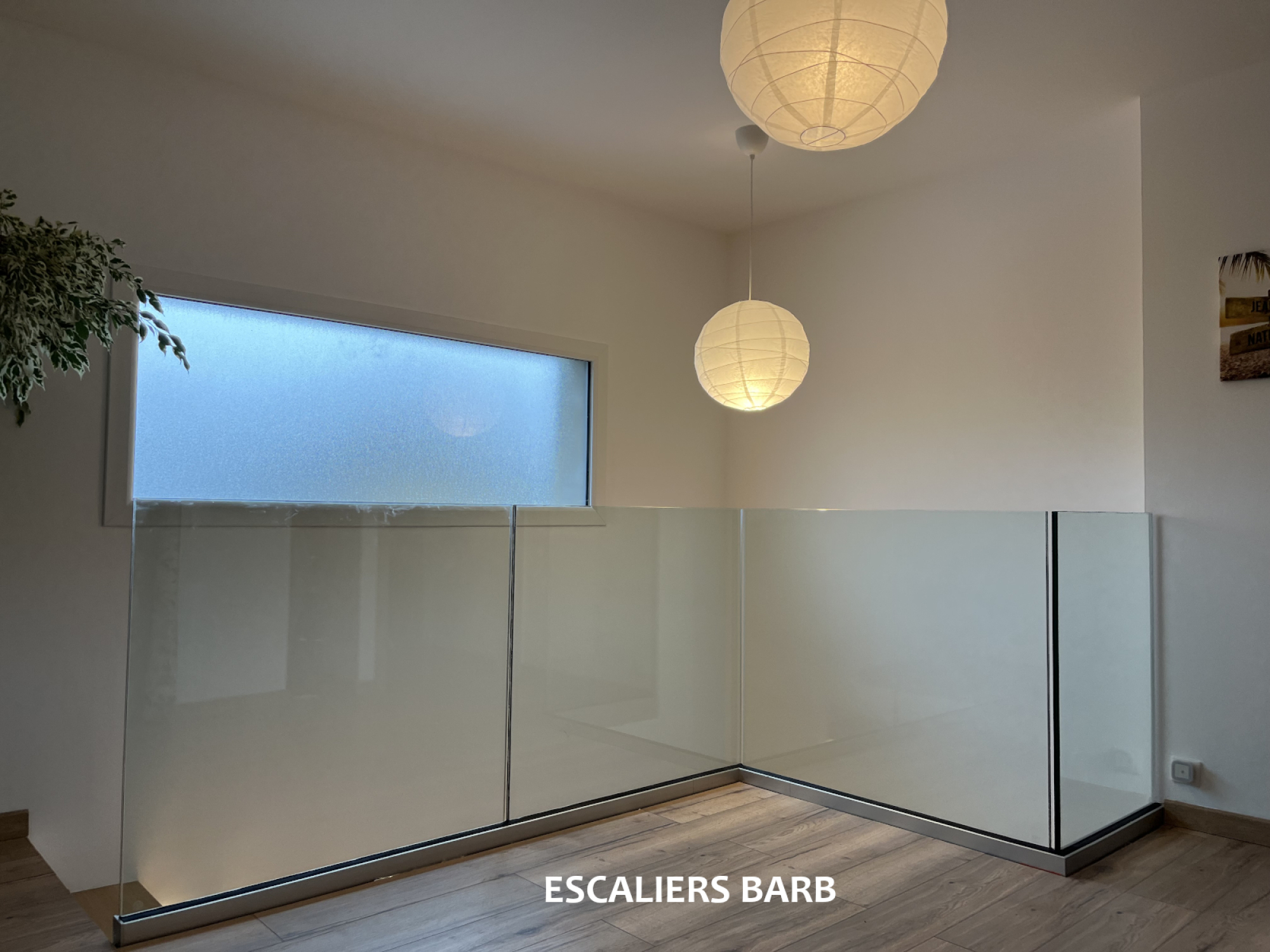 Garde-corps en verre trempé