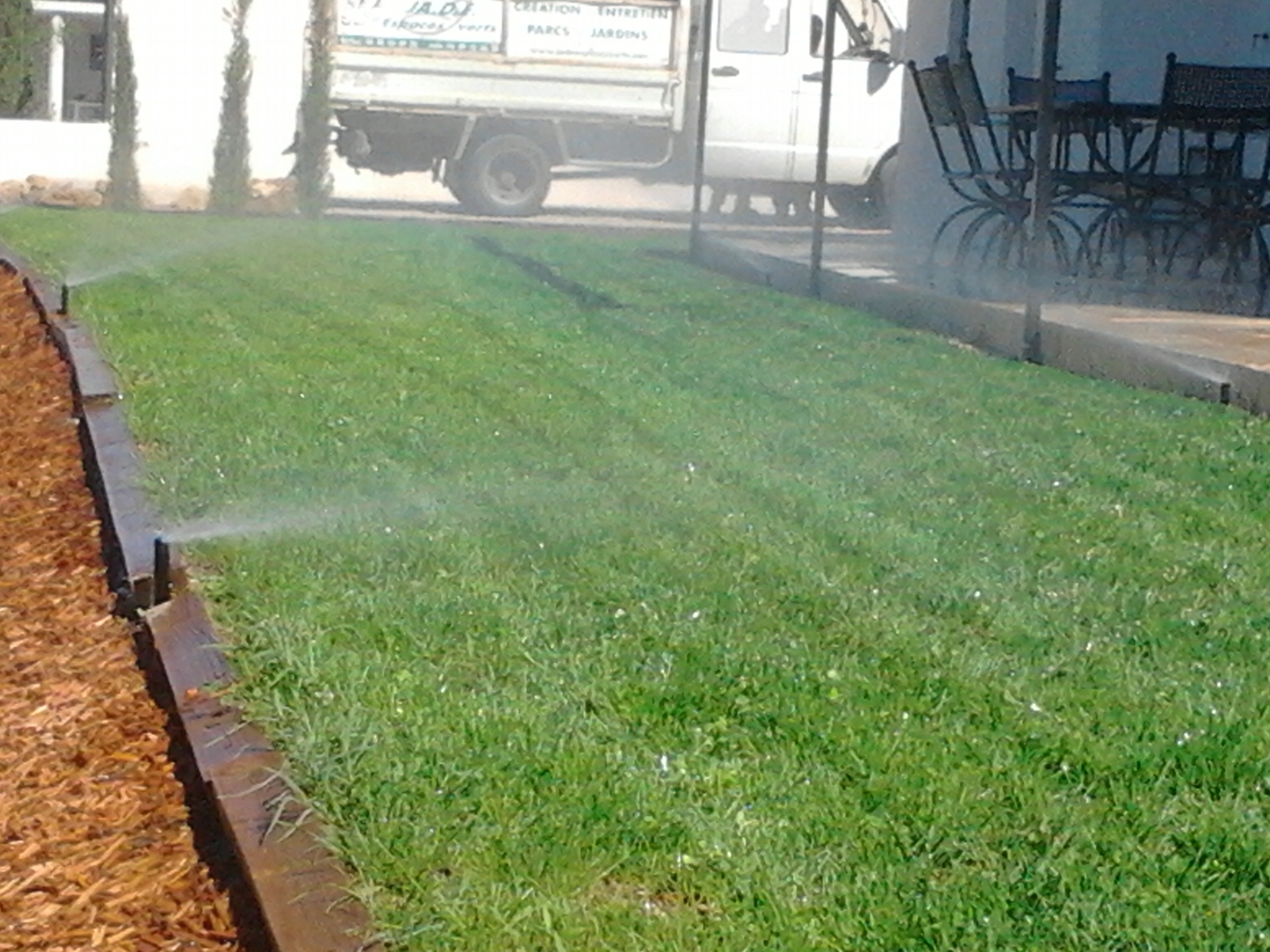 Installation d’arrosage automatique intégré