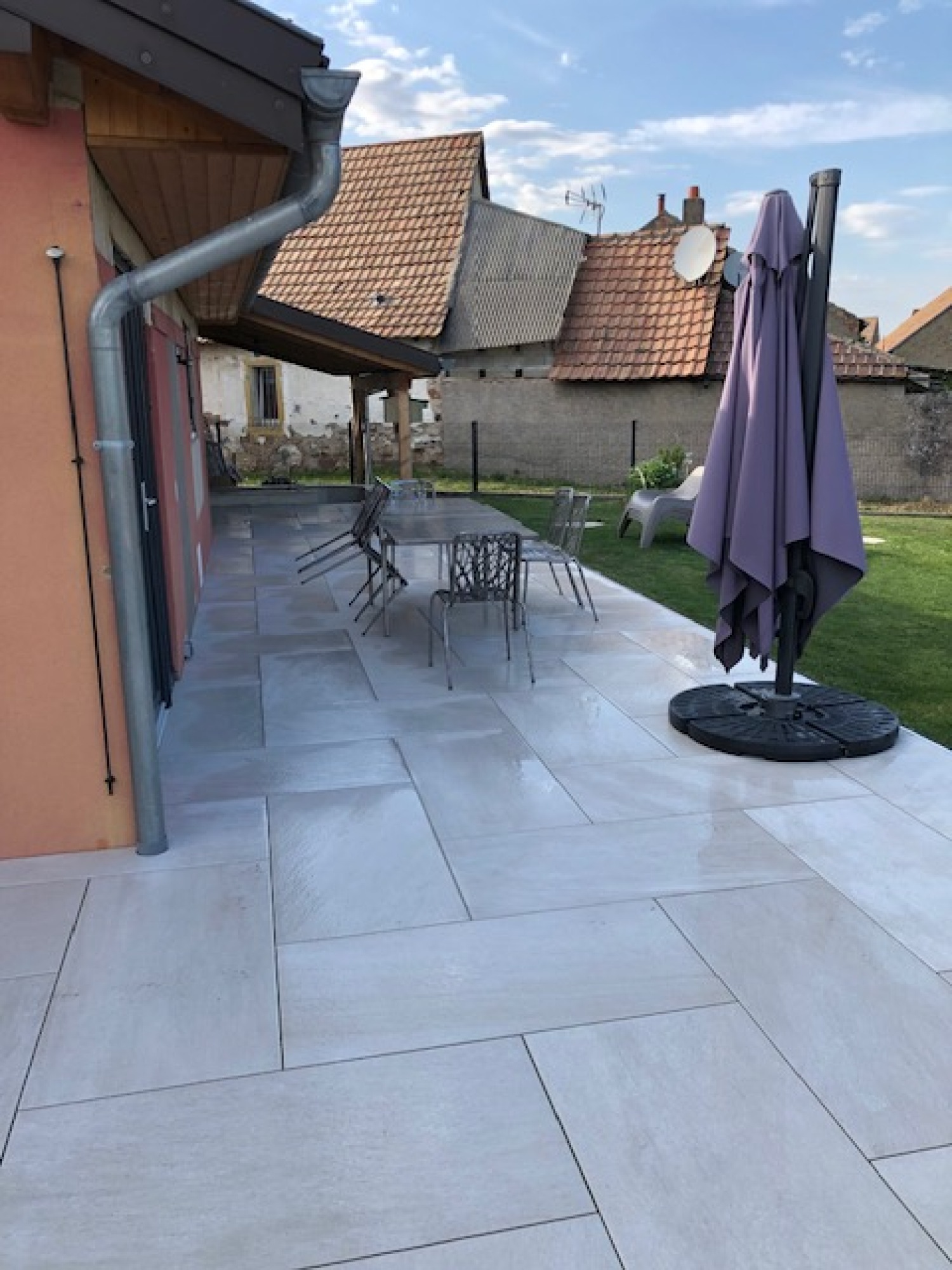 Pose de carrelage extérieur