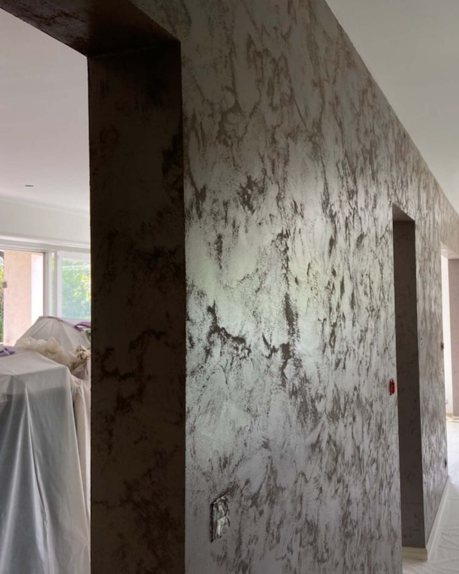 Application peinture sablée