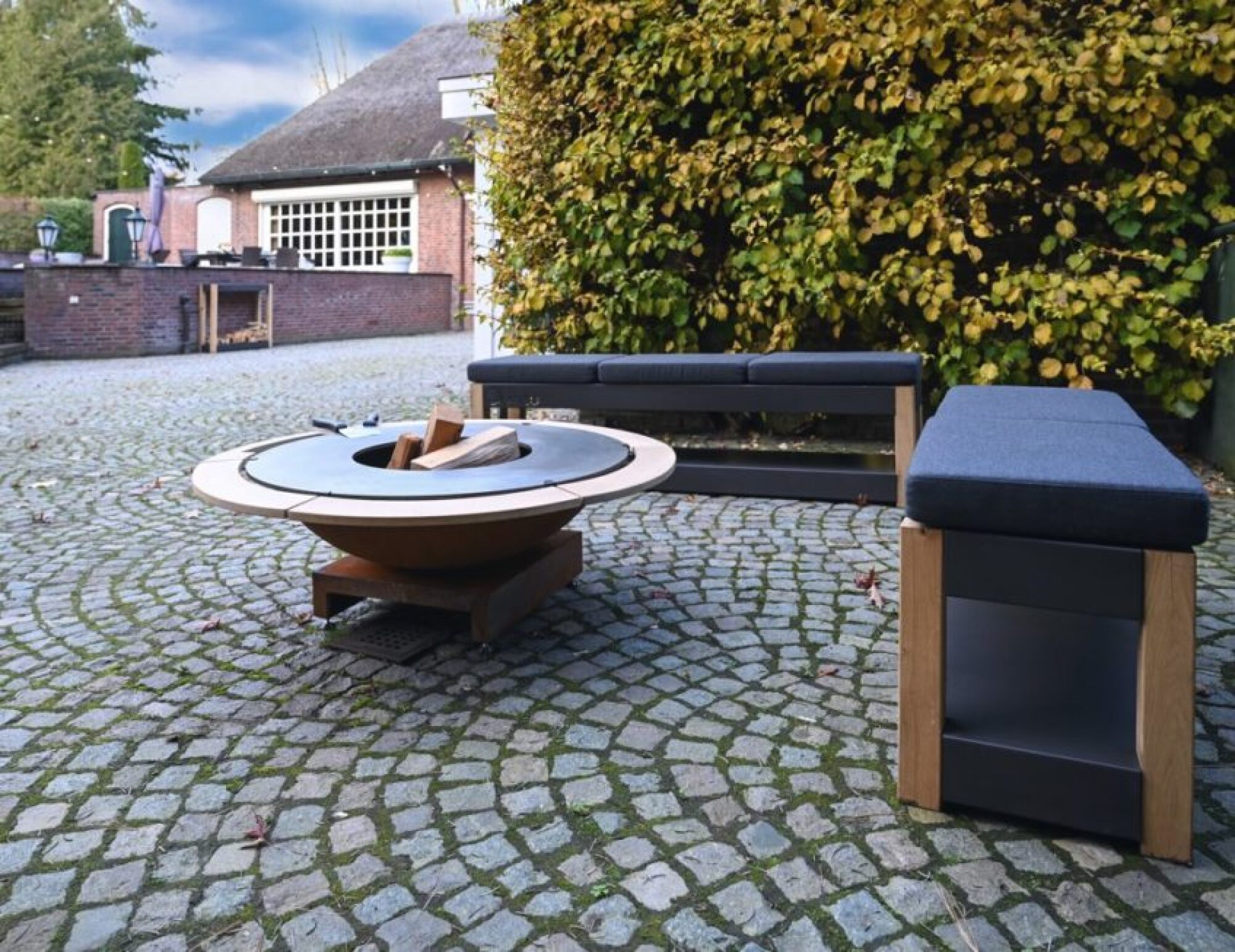 Braséro, plancha large noir PIATTO