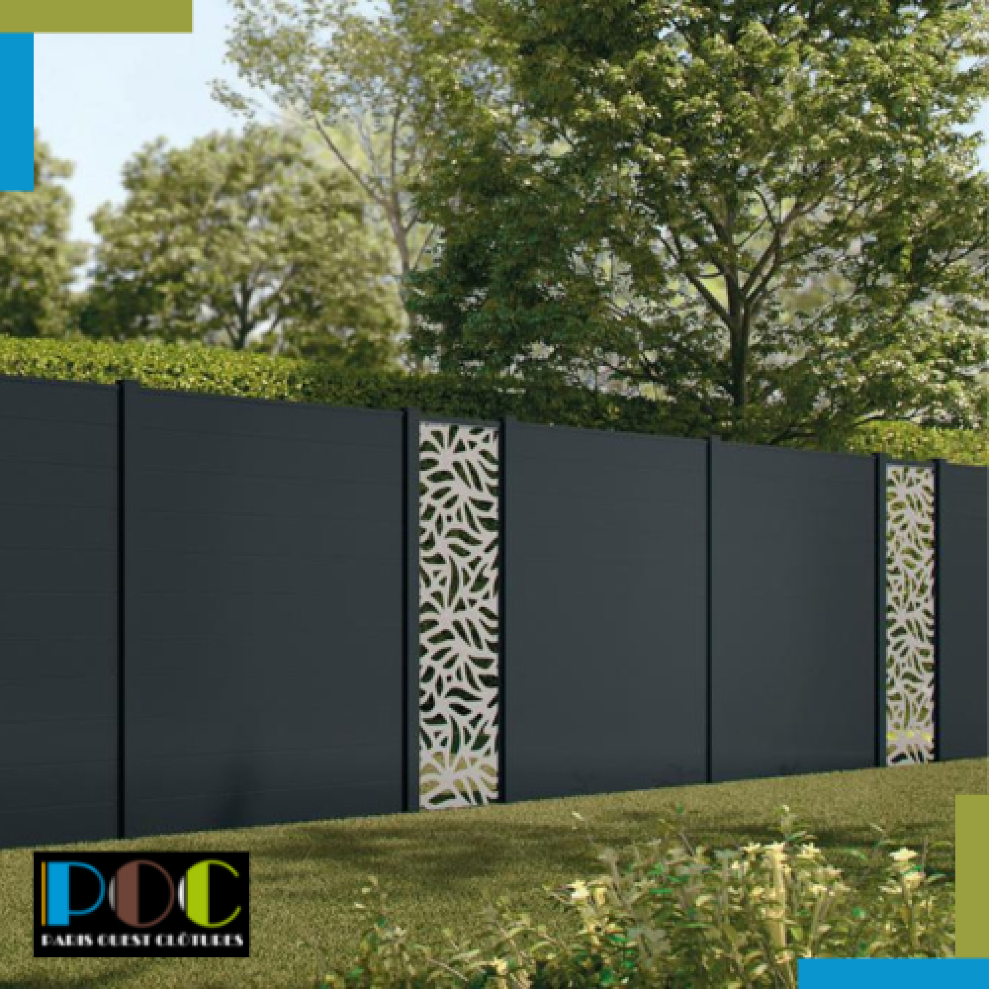 Fourniture et pose de claustras aluminium