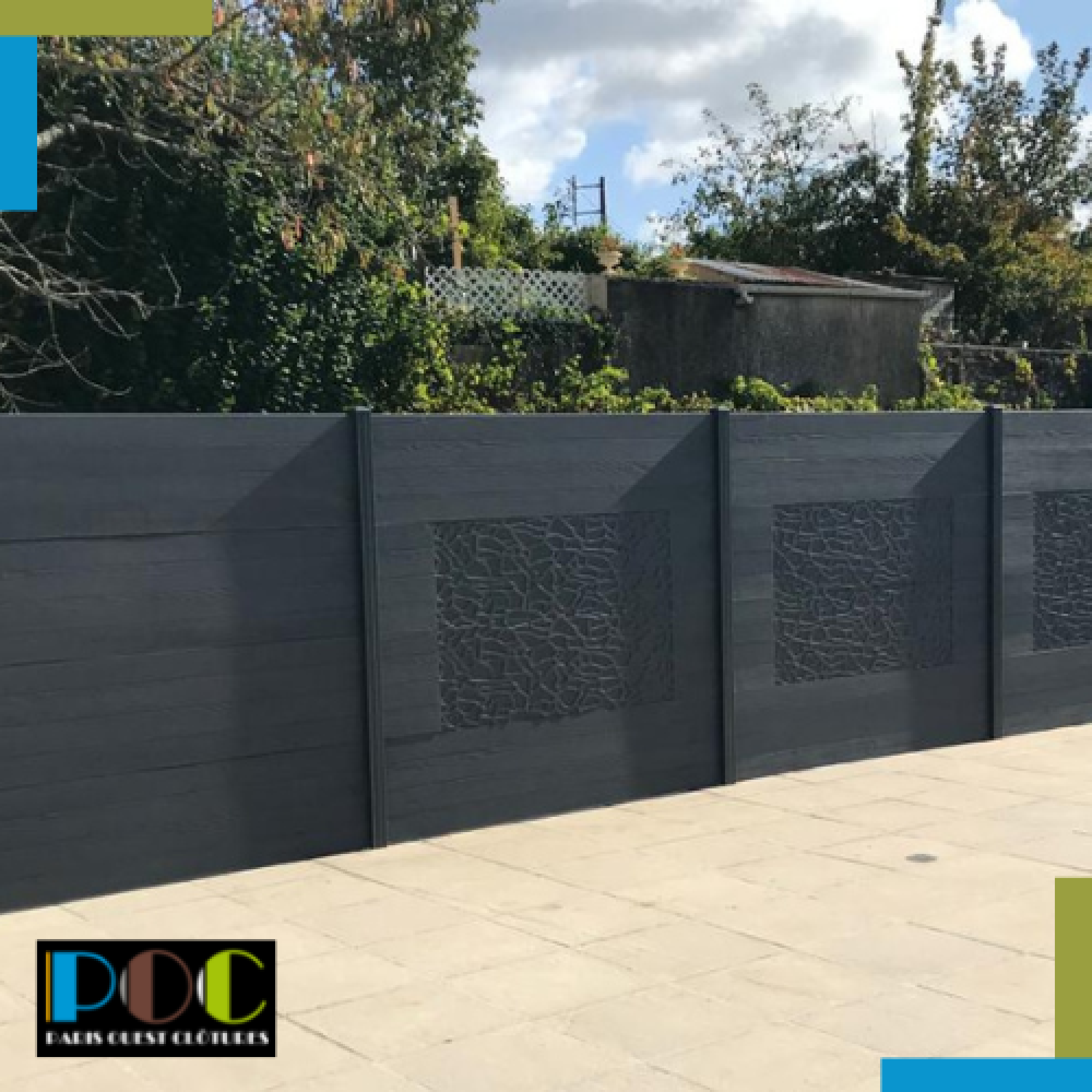 Fourniture et pose de clôtures béton