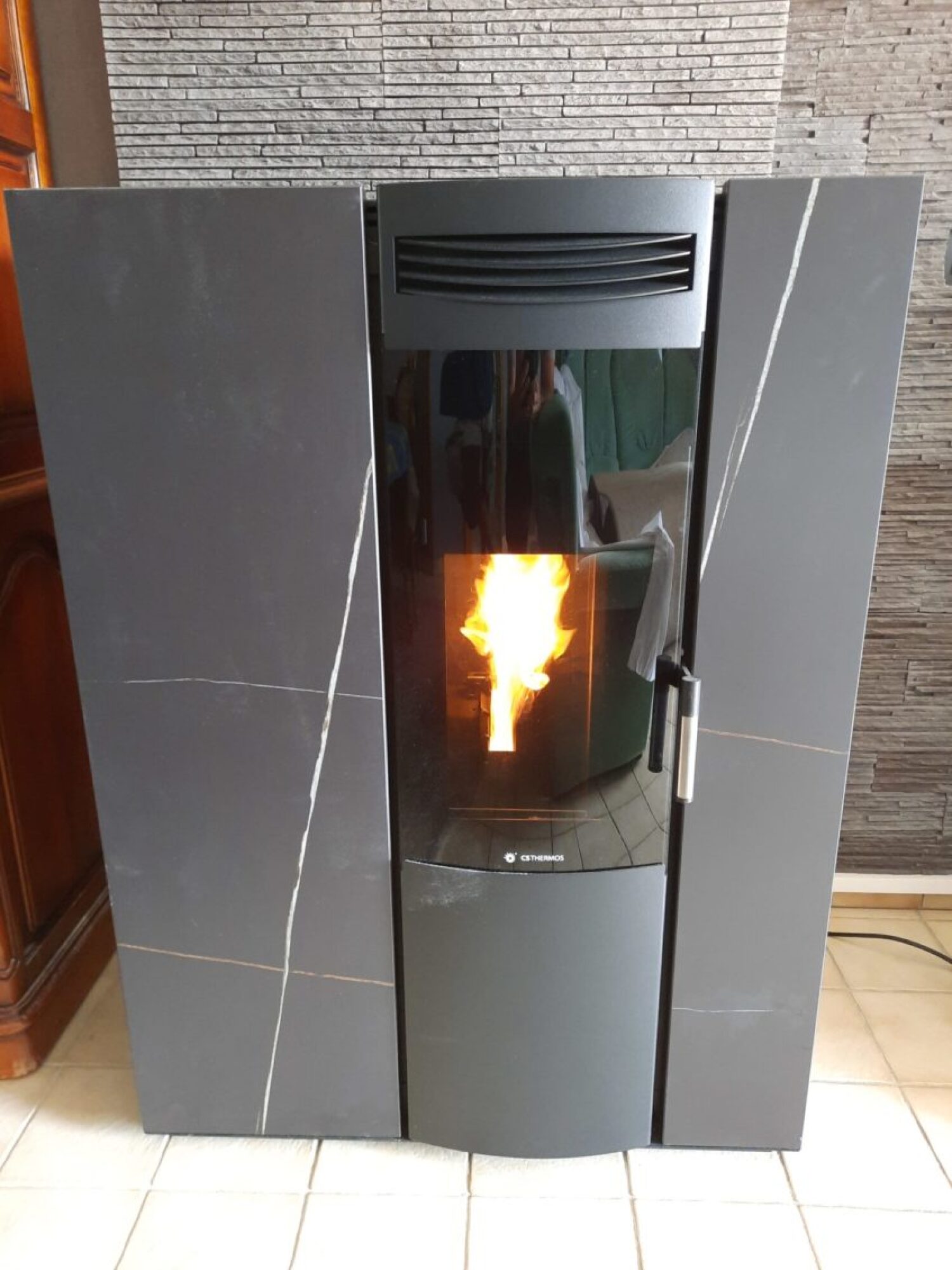 Fourniture et pose de poêle à granulé CS thermos Garda