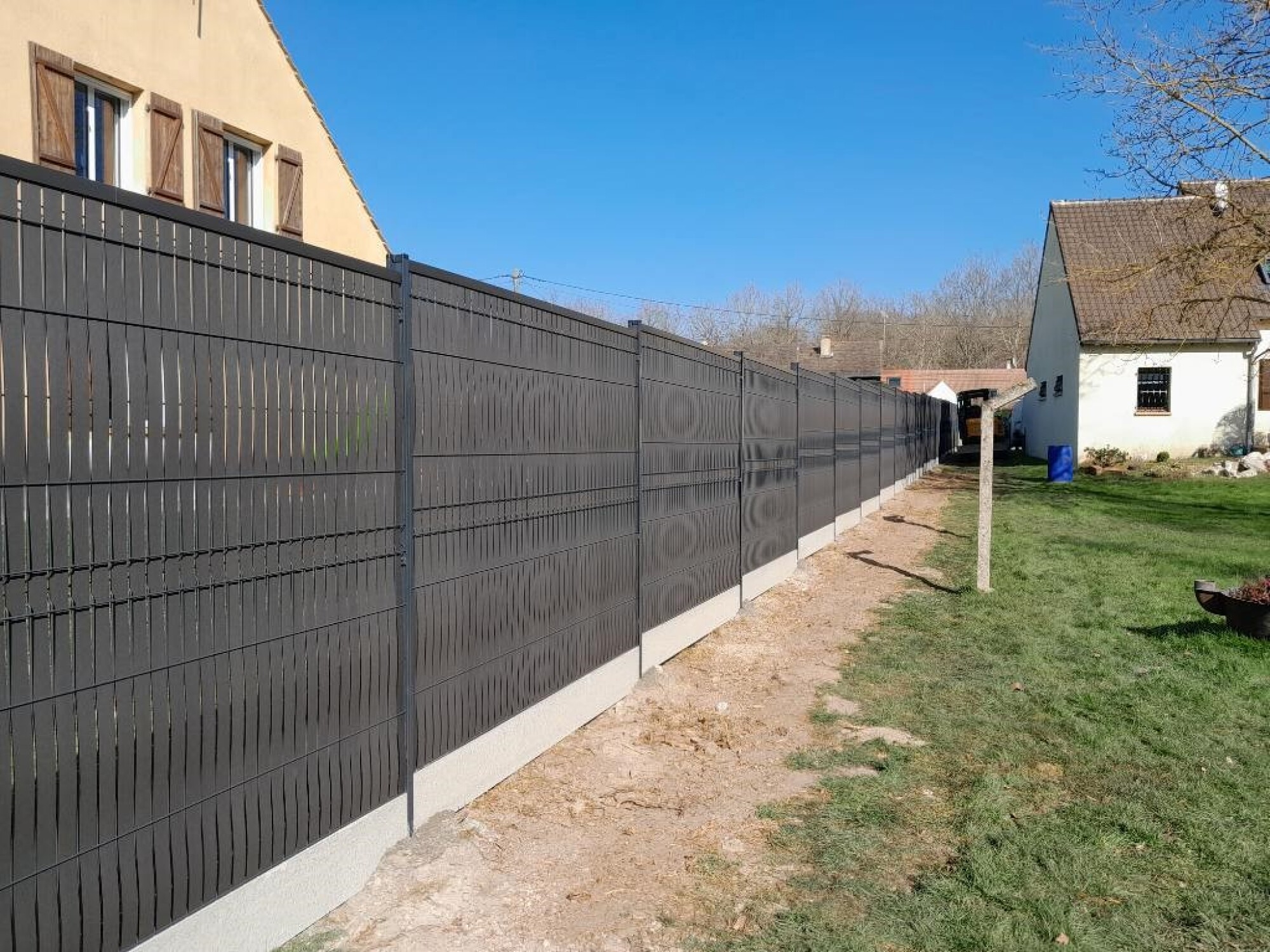 Fourniture et pose kit d'occultation bois PVC Composite