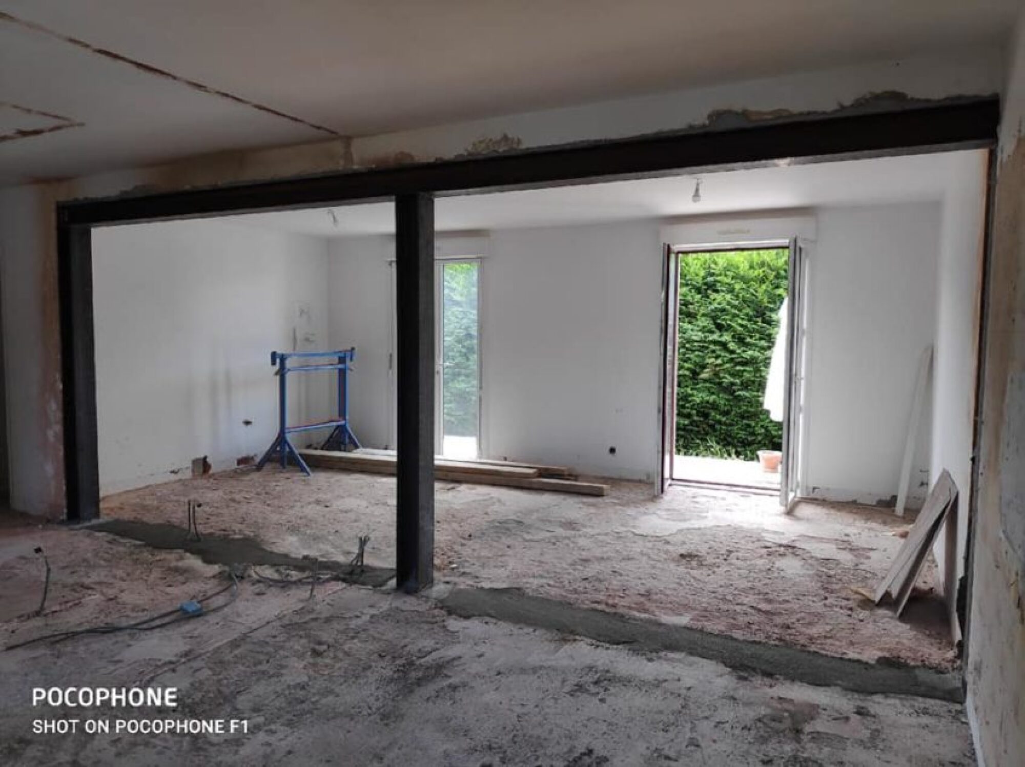 Ouverture sur mur porteur avec pose d’IPN