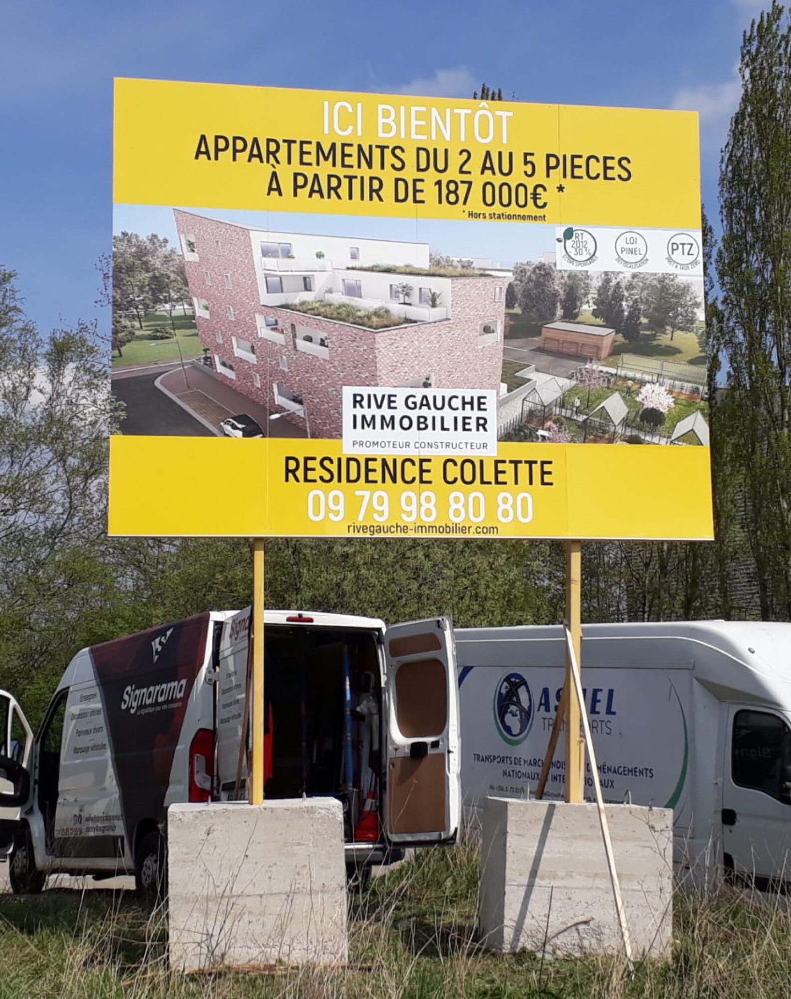 Création de panneau de chantier