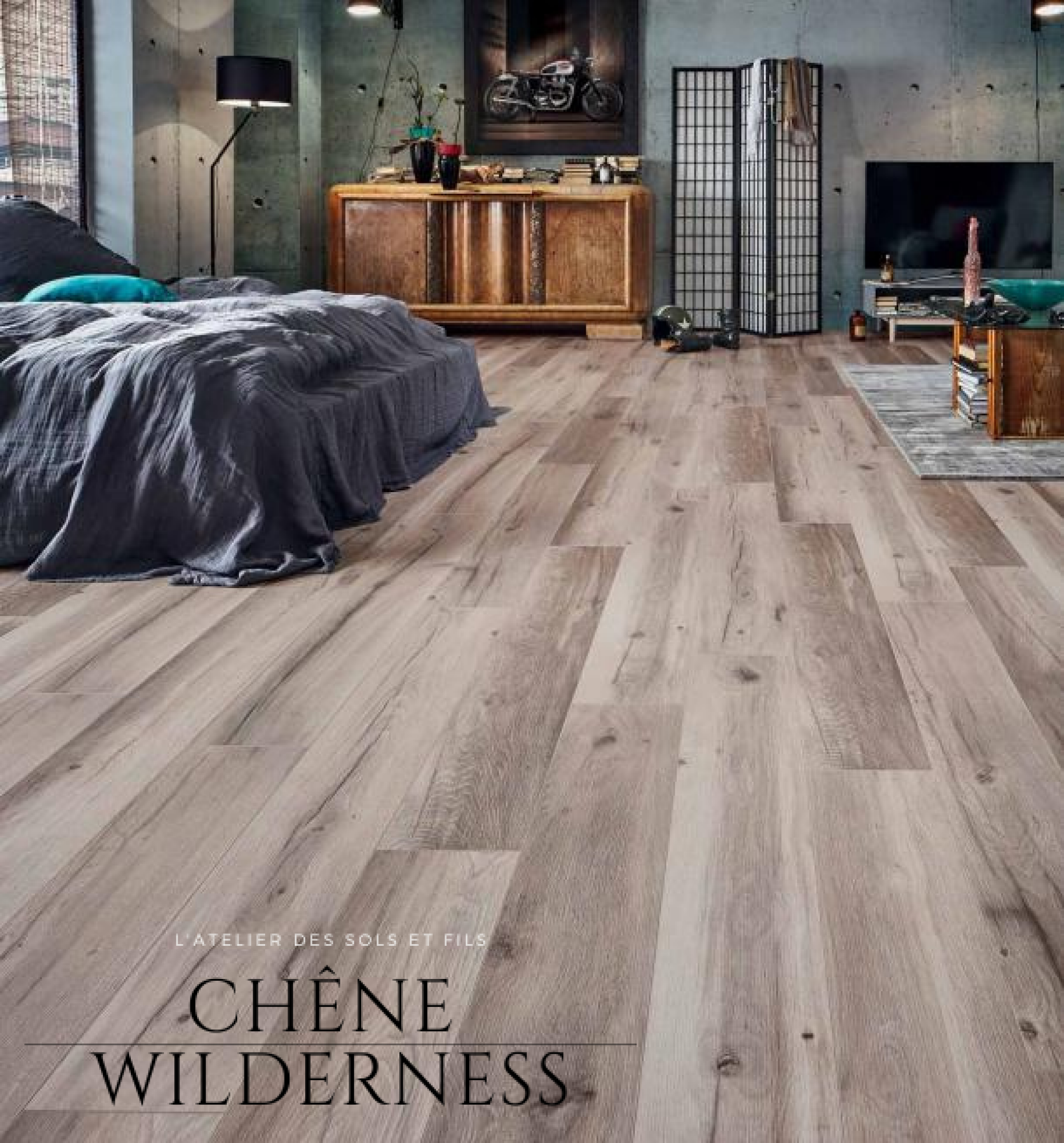 Parquet stratifié 14MM 4 CHANFREINS