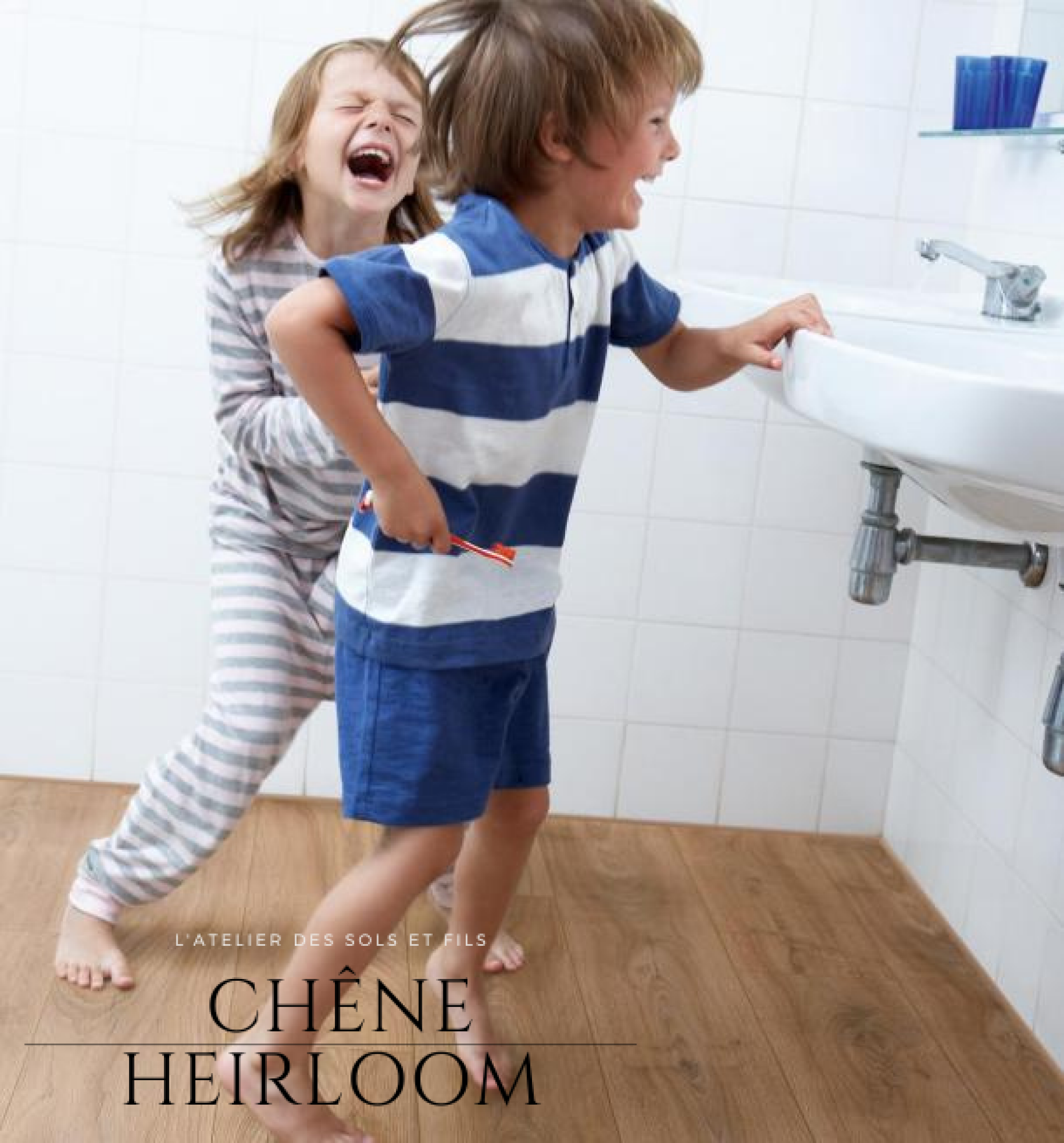 Parquet stratifié hydrofuge 8MM 4 CHANFREINS