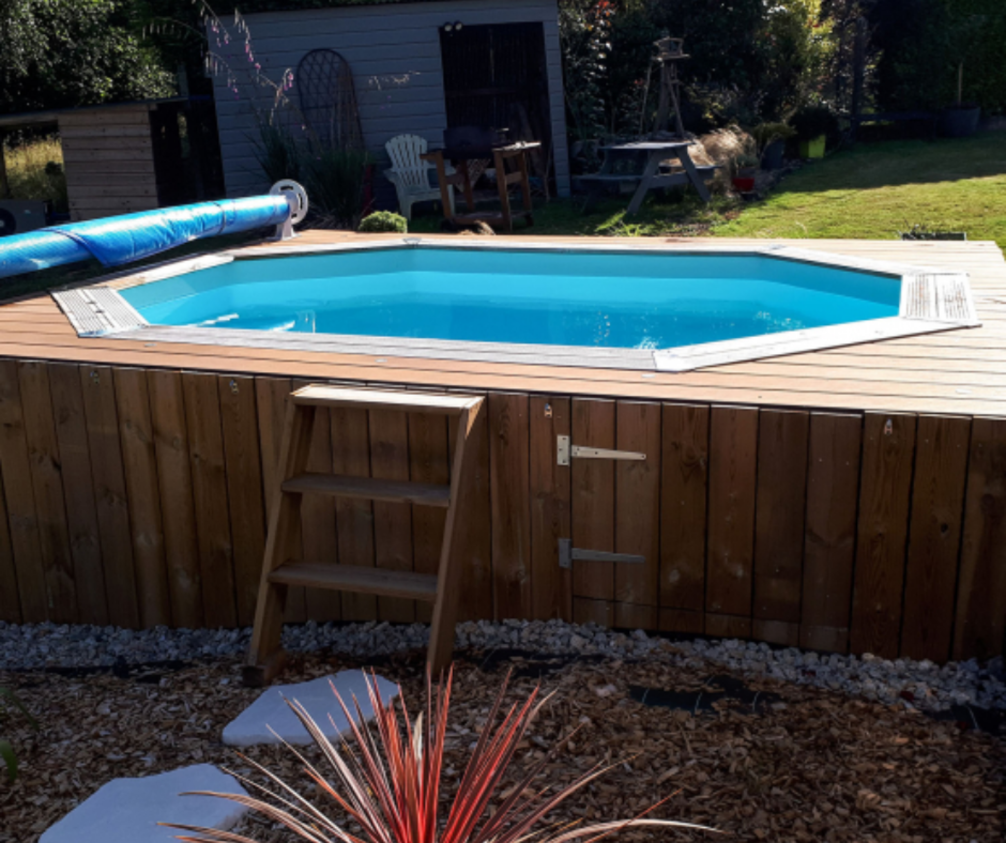 Piscine bois 4.36 X 3.35 X H 1.27
