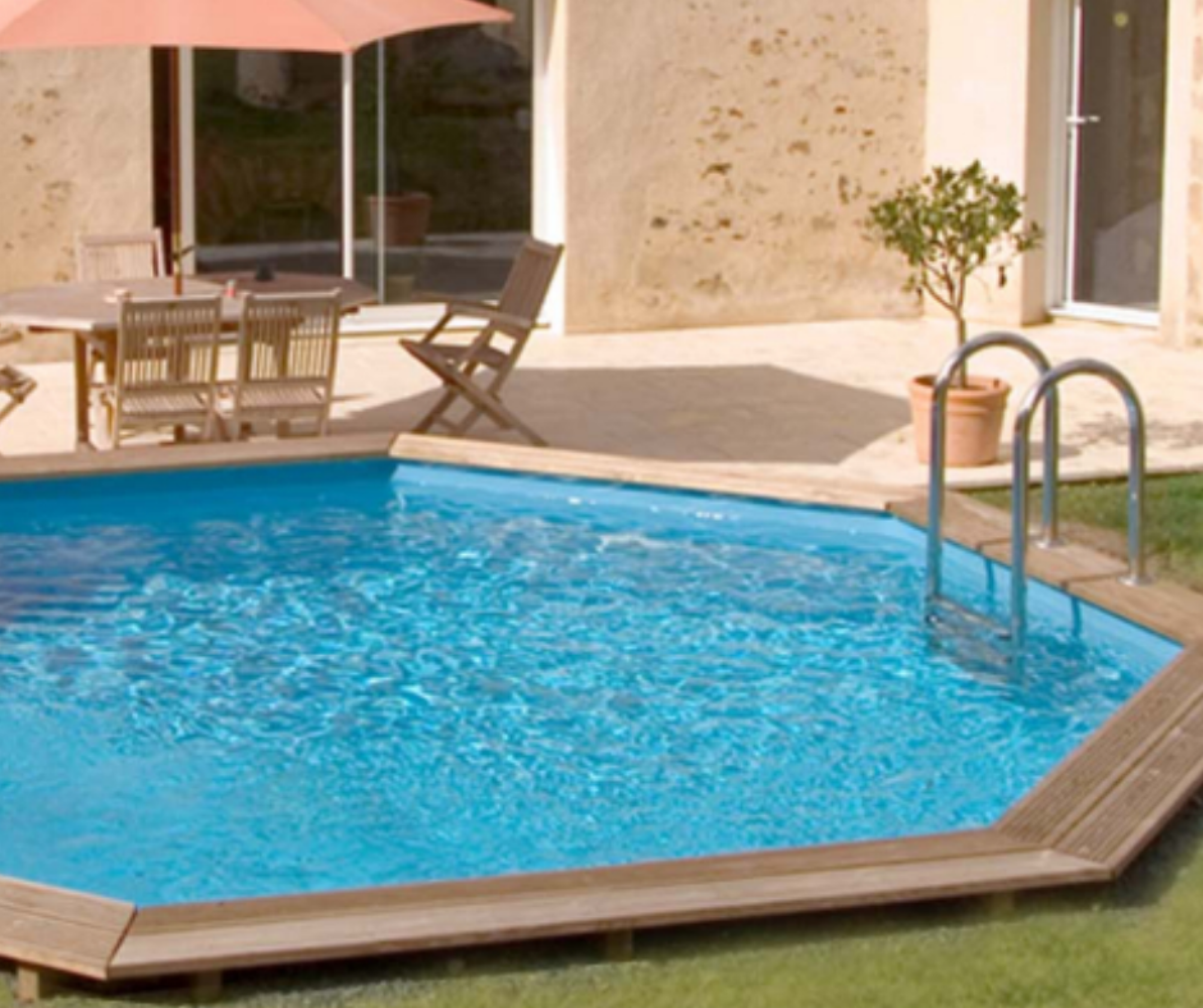 Piscine bois Ø 4.28 X H 1.36 M