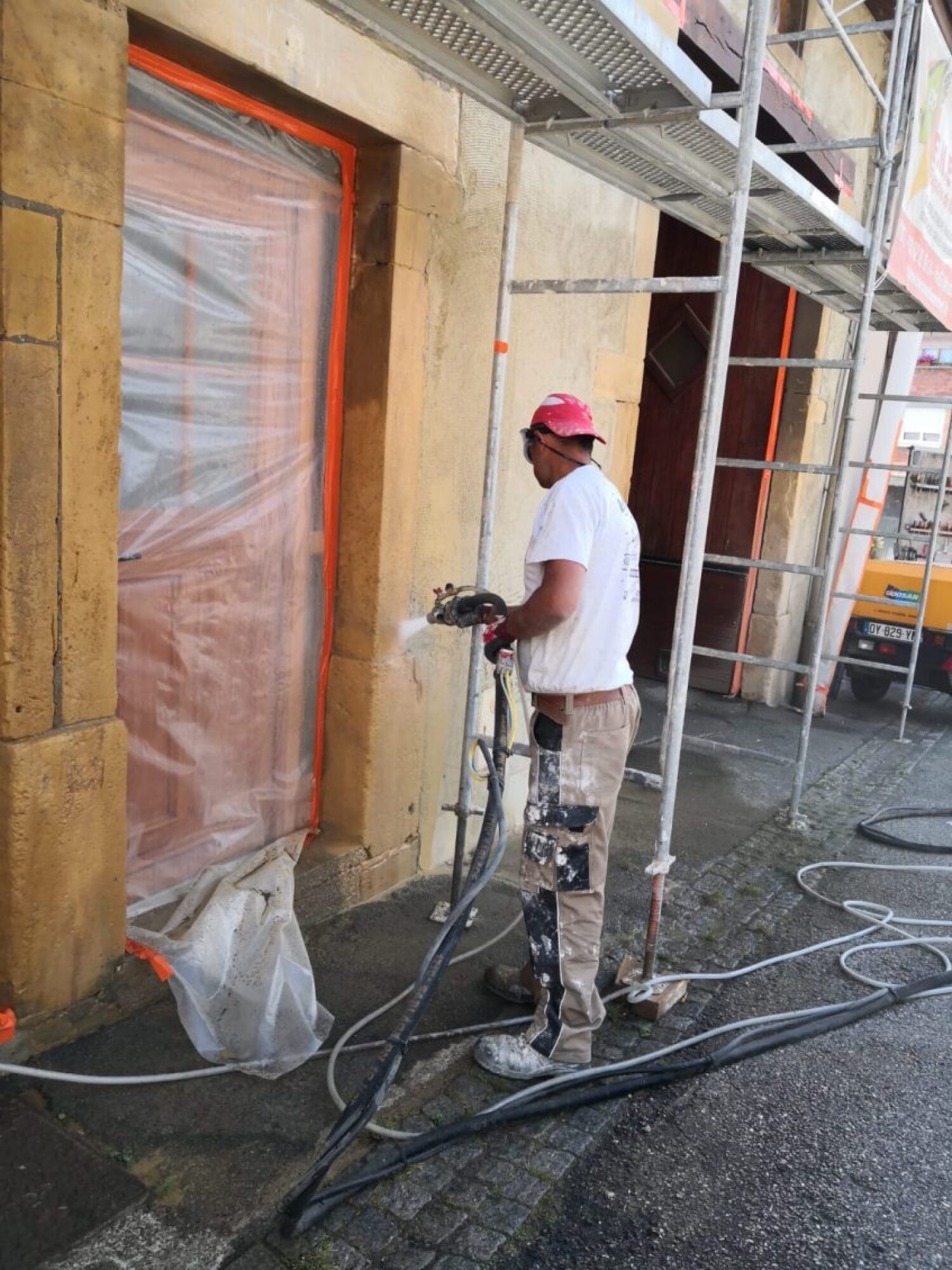 Restauration de pierre et hydro gommage