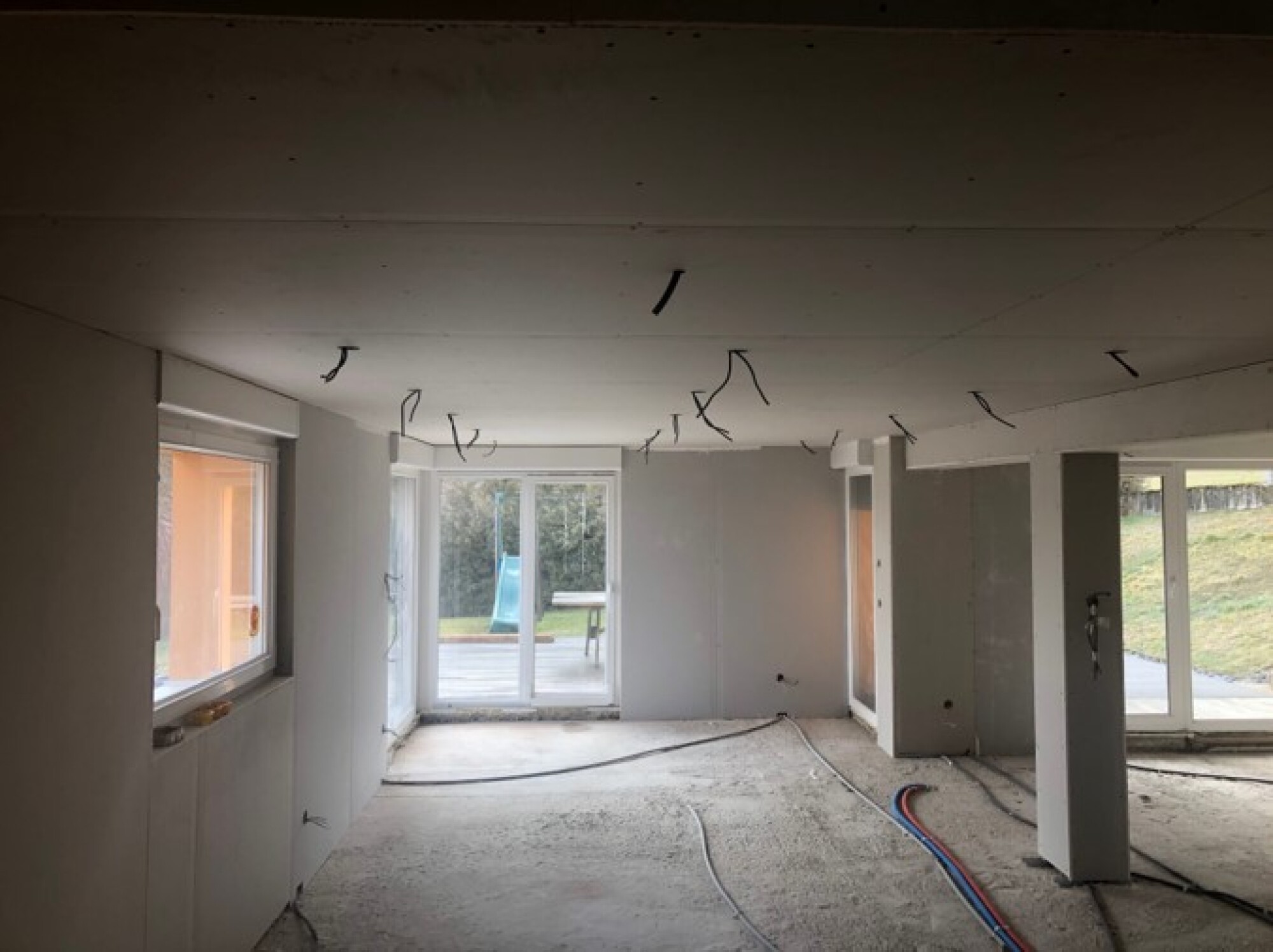 Travaux de plâtrerie, création de faux plafond en BA13