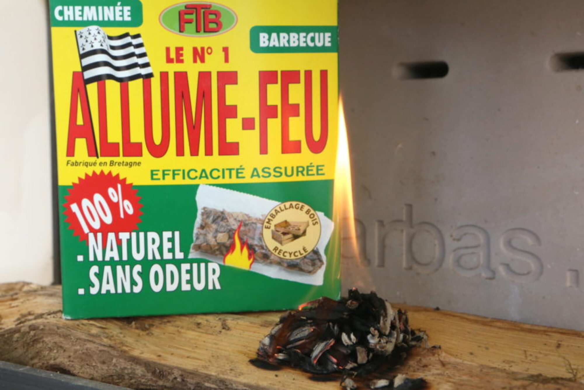 Allume-feu en paquet