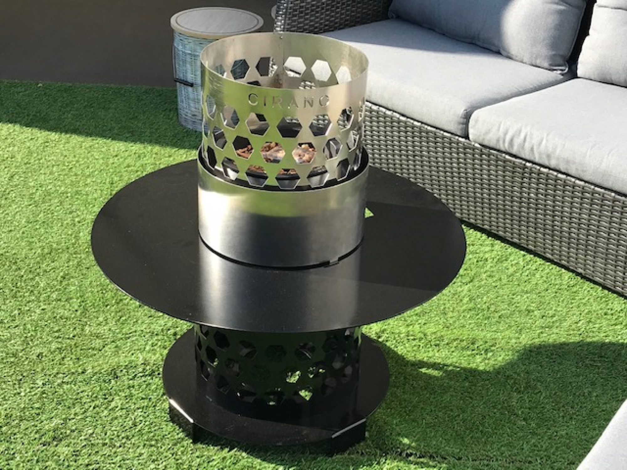 Braséro à pellets salon de jardin CIRANO