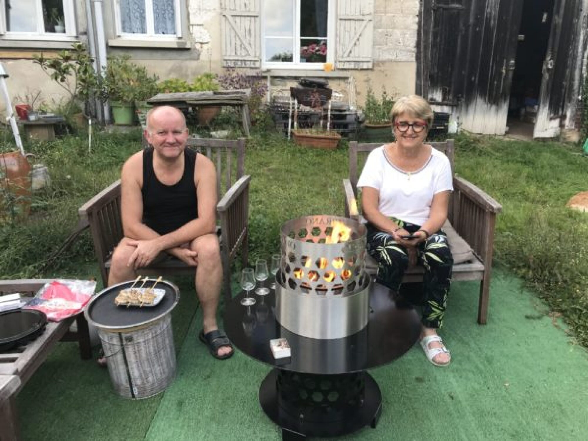 Braséro à pellets salon de jardin CIRANO