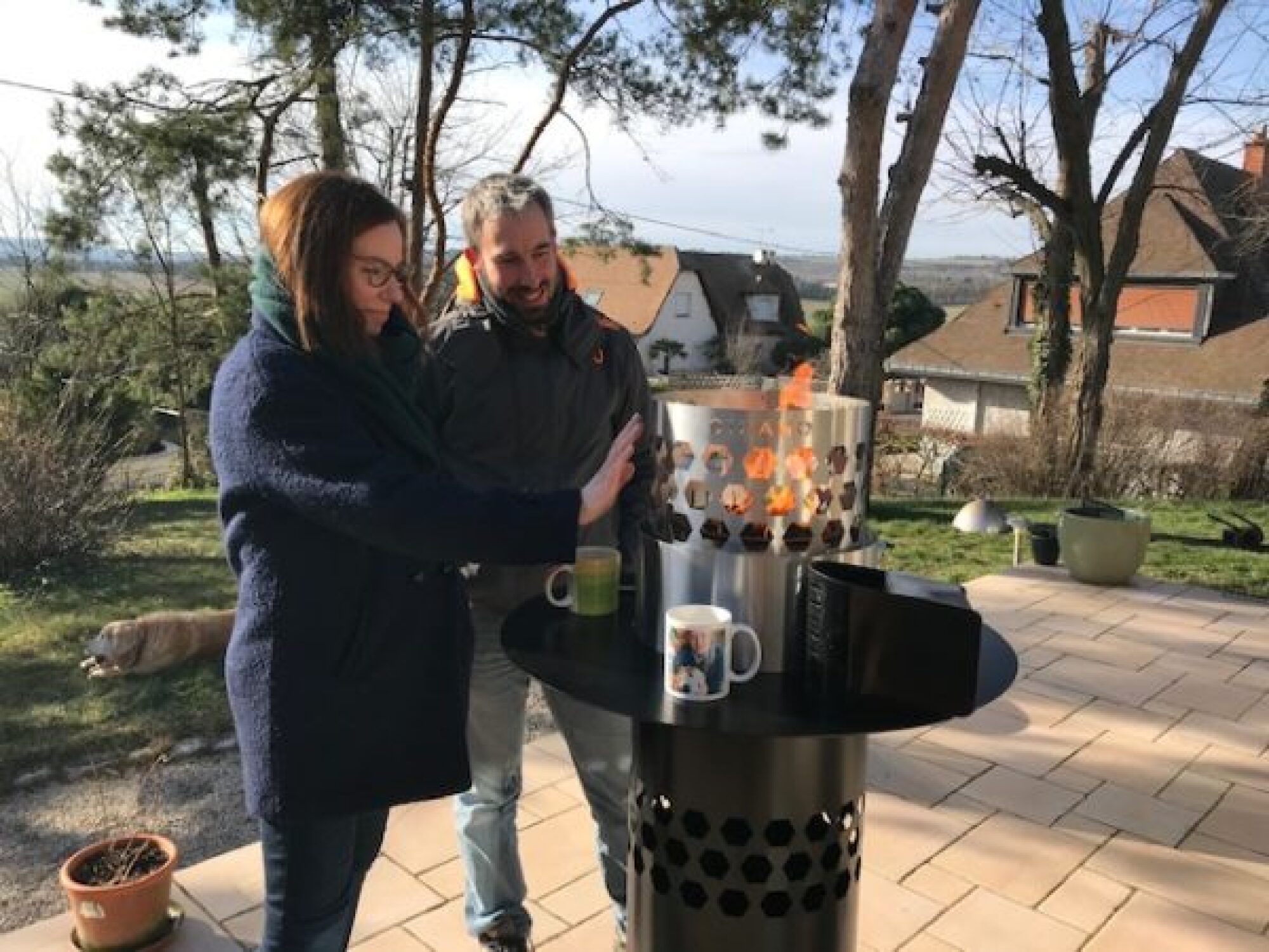 Braséro à pellets version mange-debout CIRANO