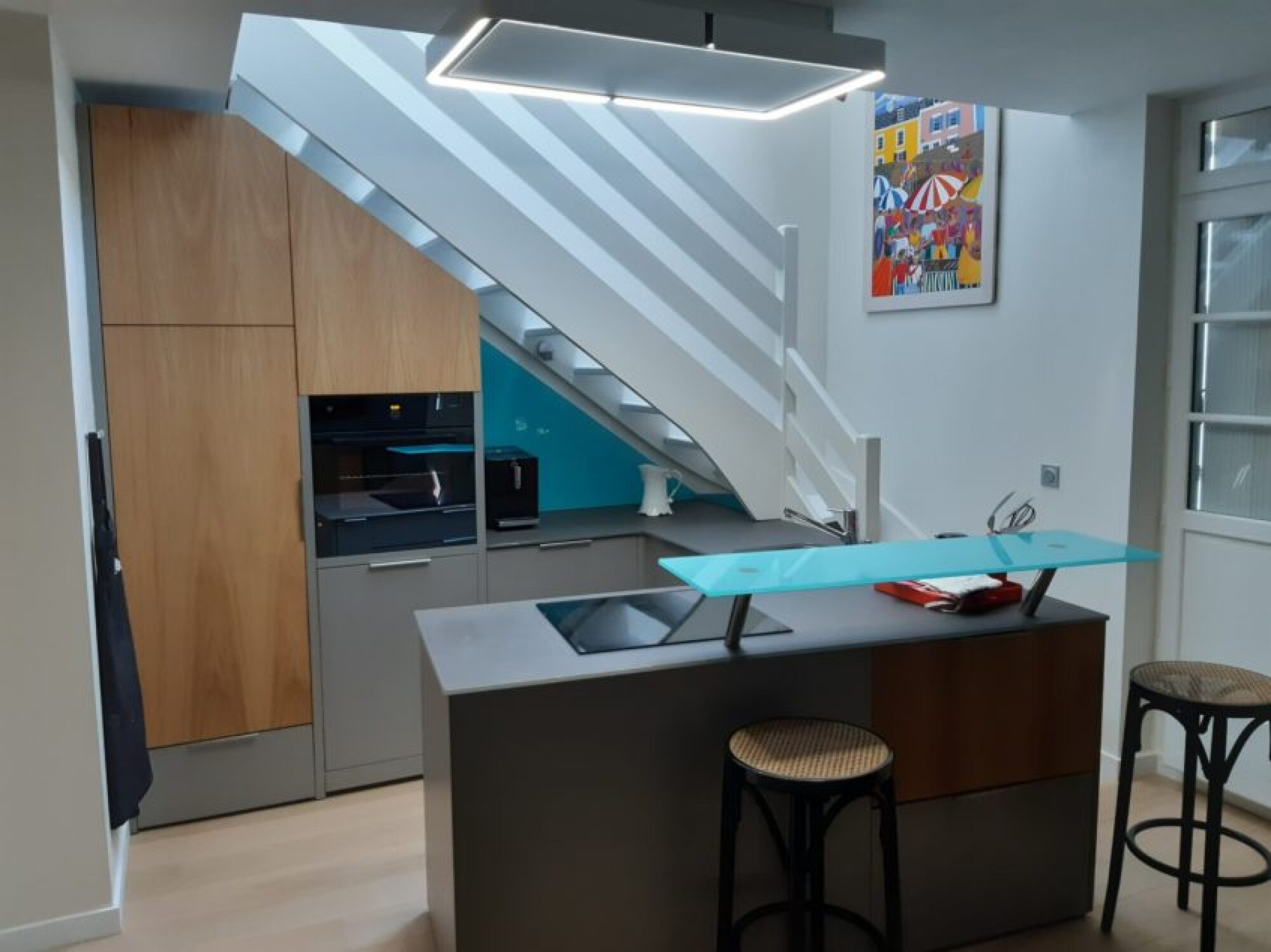 Création, fabrication et installation d'une cuisine sur mesure