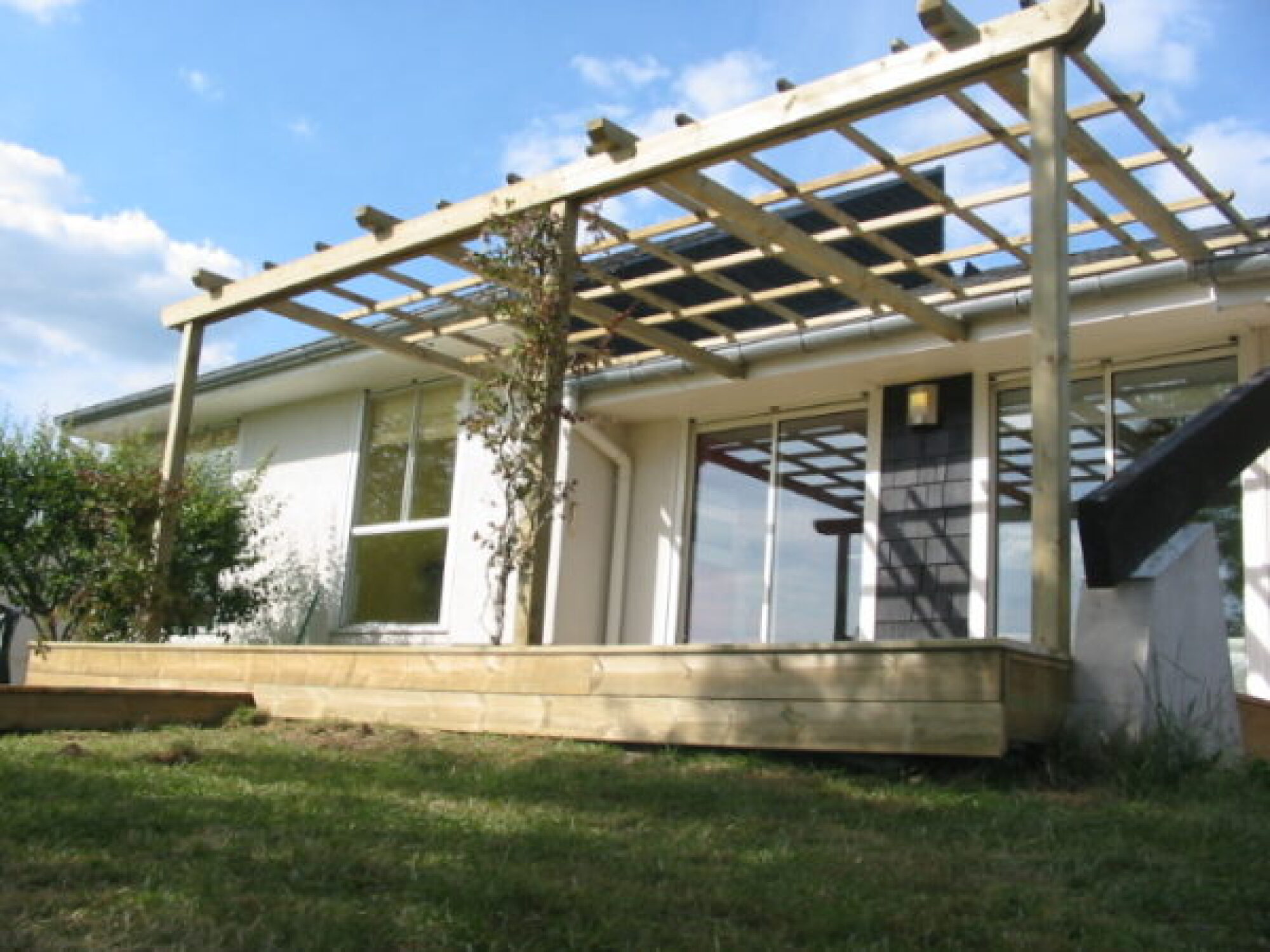 Création pergola en bois