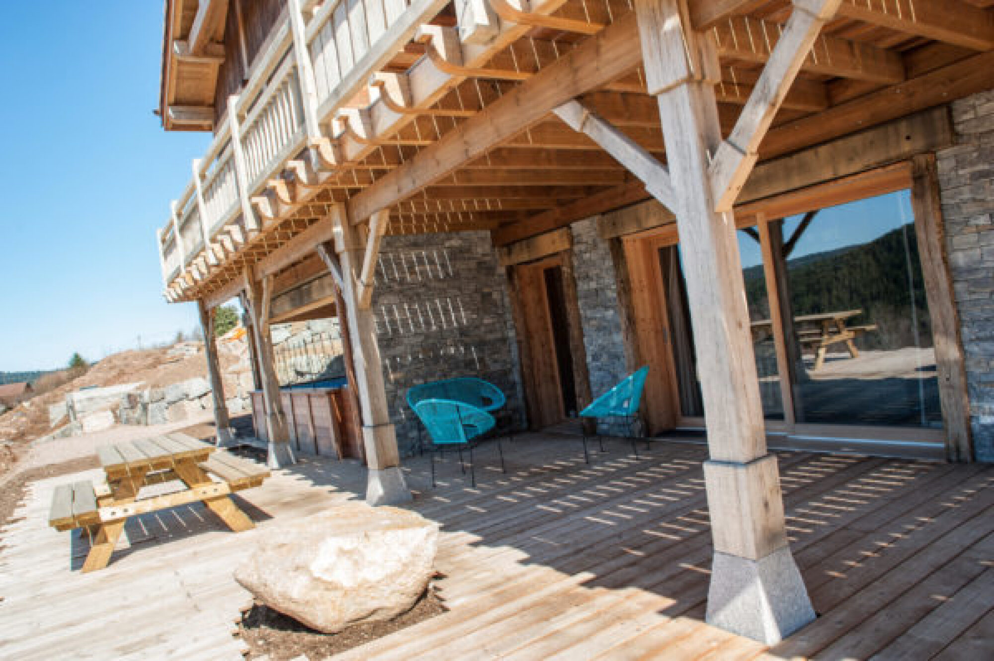 Création terrasse suspendue en bois