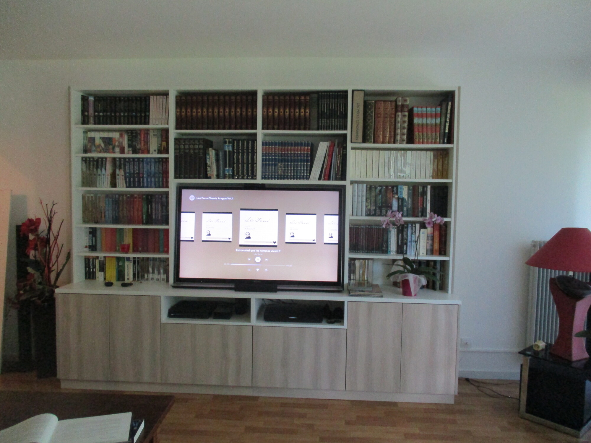 Création meuble TV sur-mesure