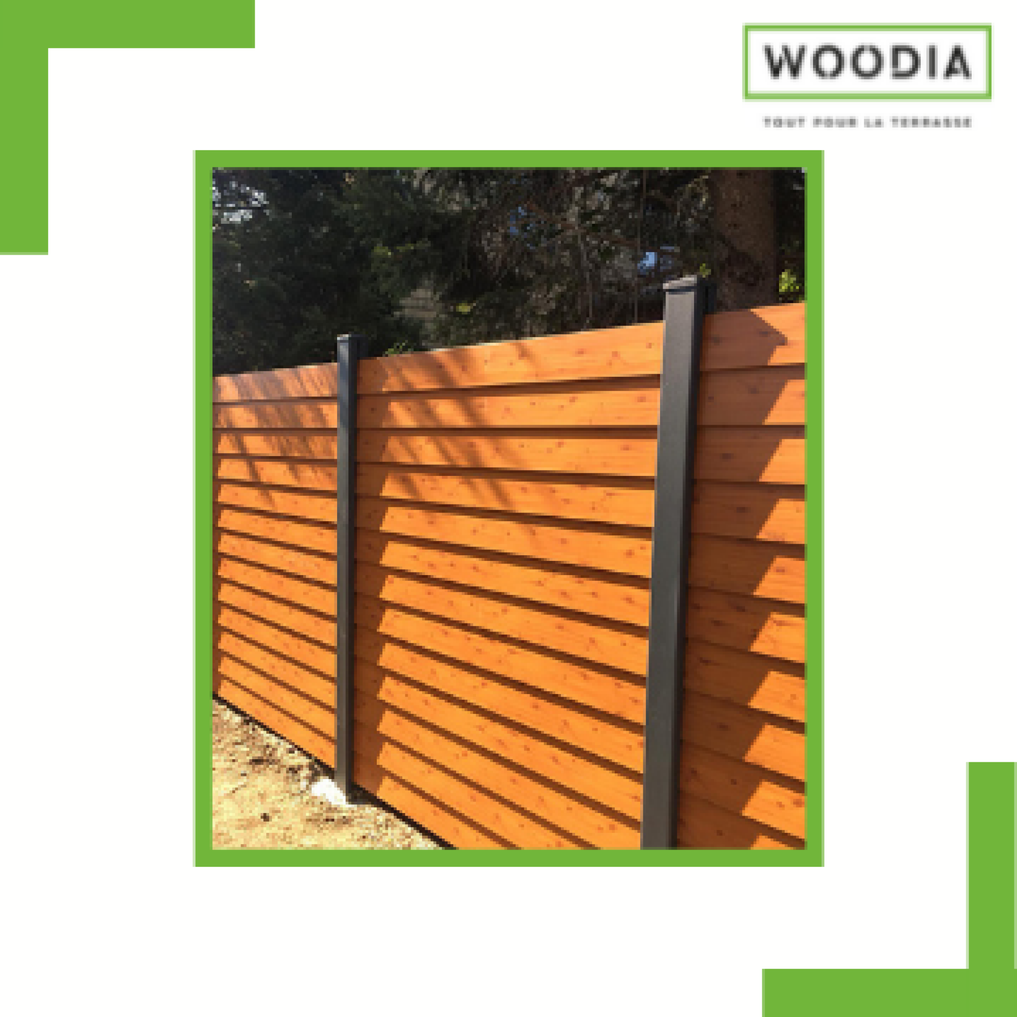 Panneau par-vue en aluminium hauteur 1.80M