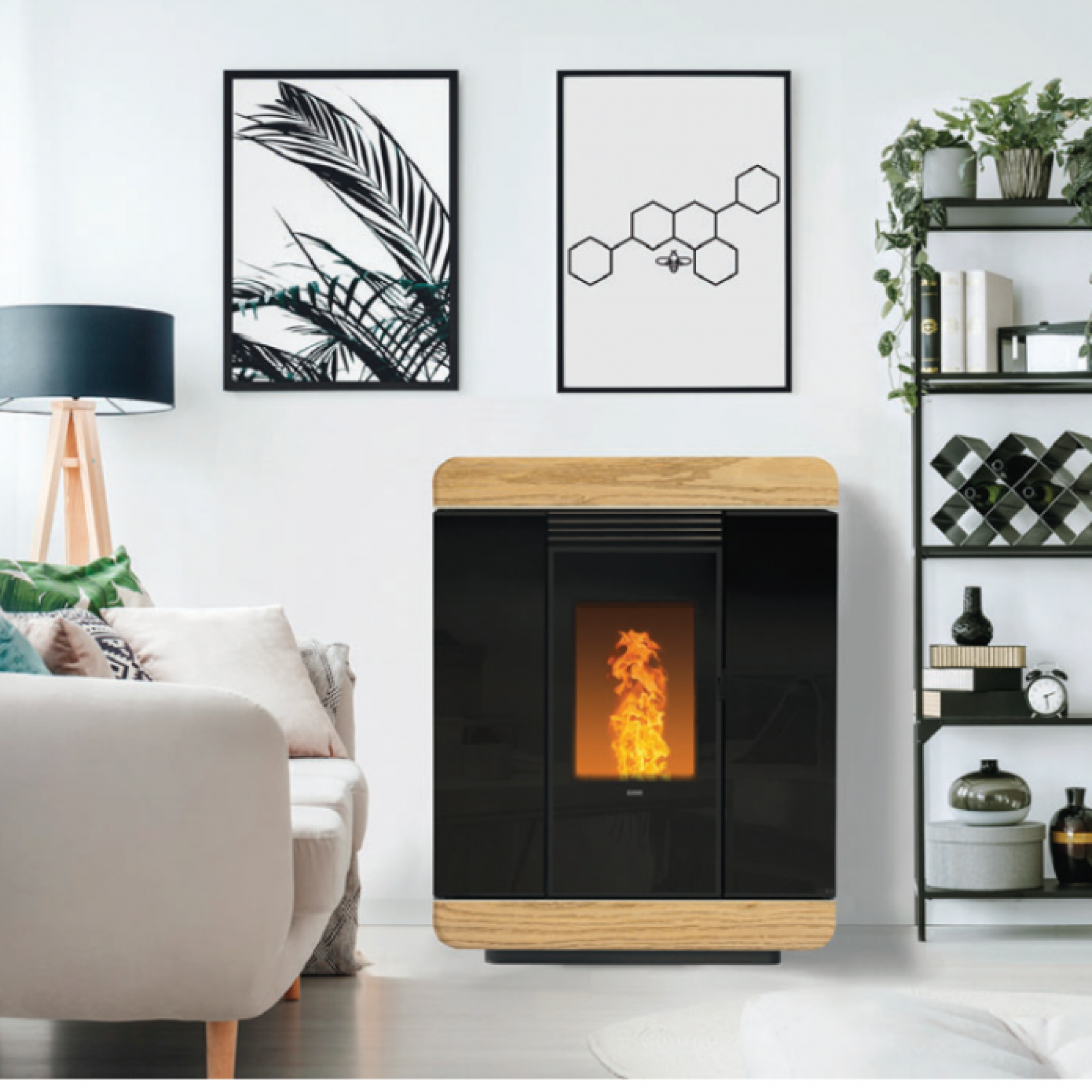 Poêle à granulés de bois KLOVER – DIVA SLIM