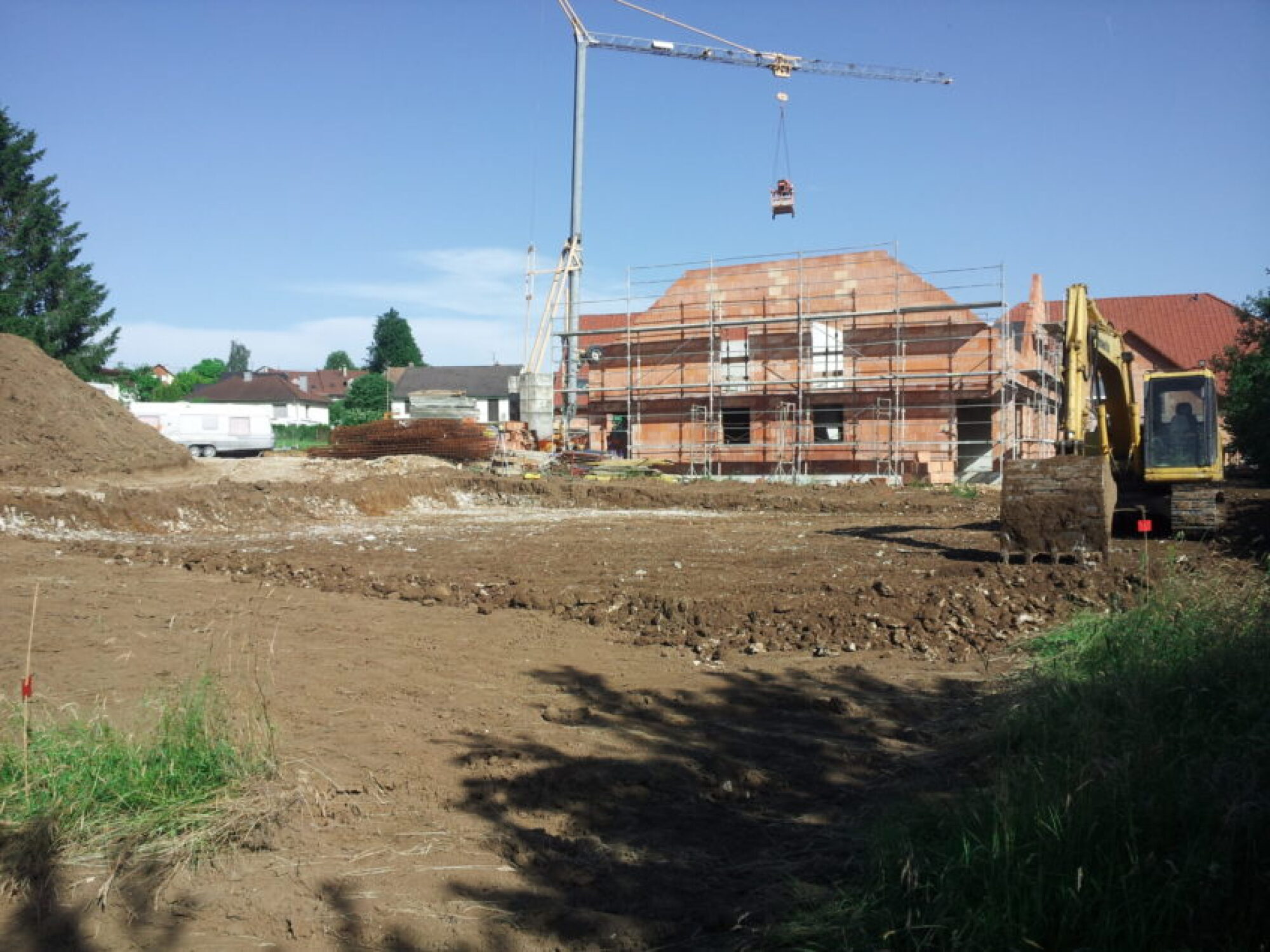 Terrassement pour une plate forme