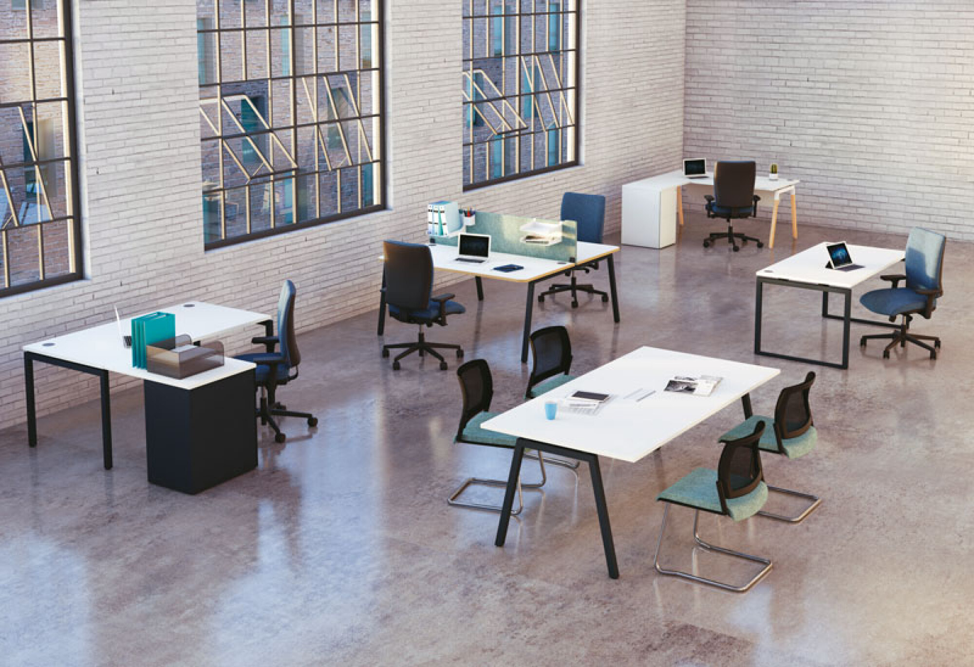 Bureau Cinétic pied arche