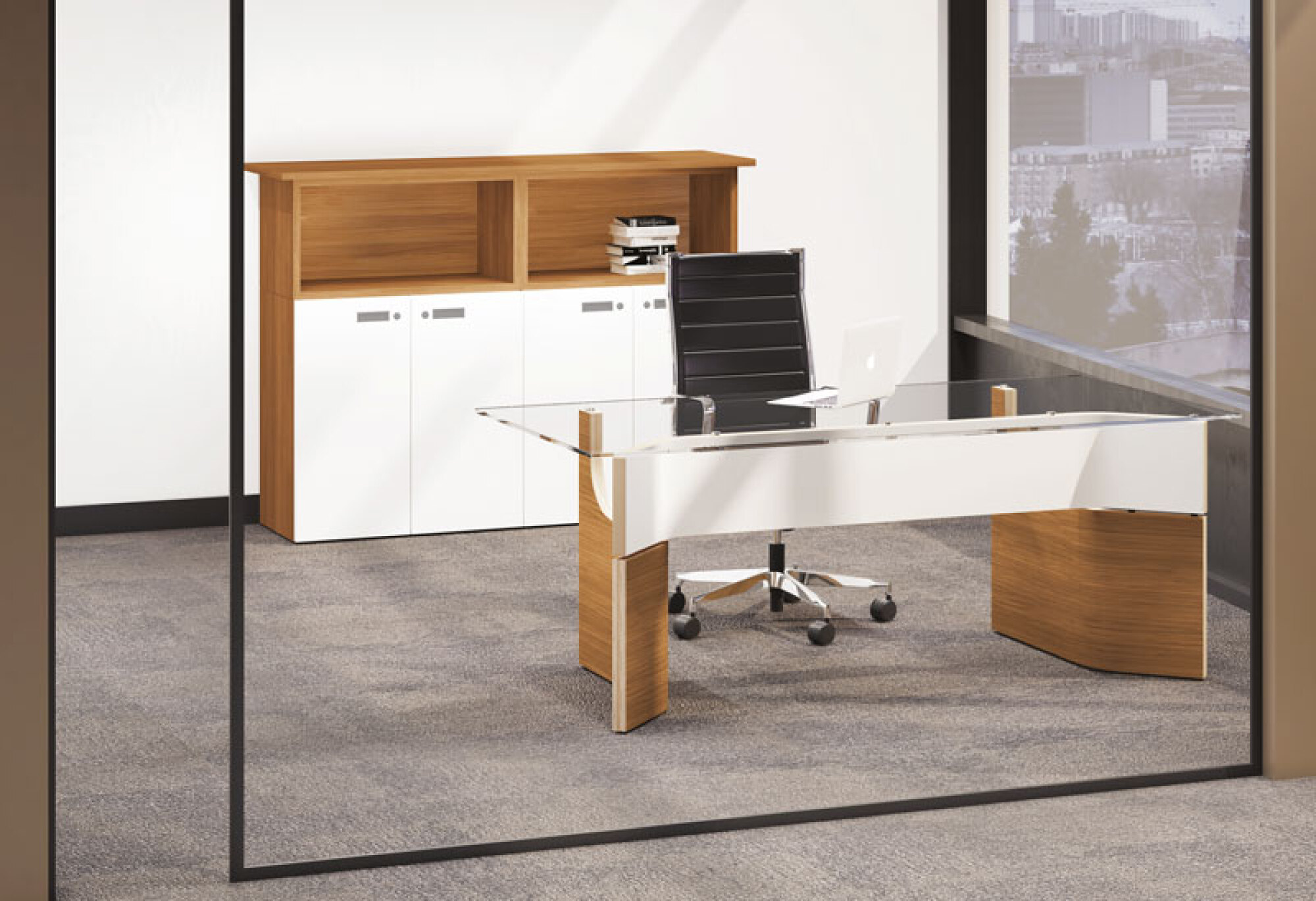 Bureau de direction plan droit gamme DUO