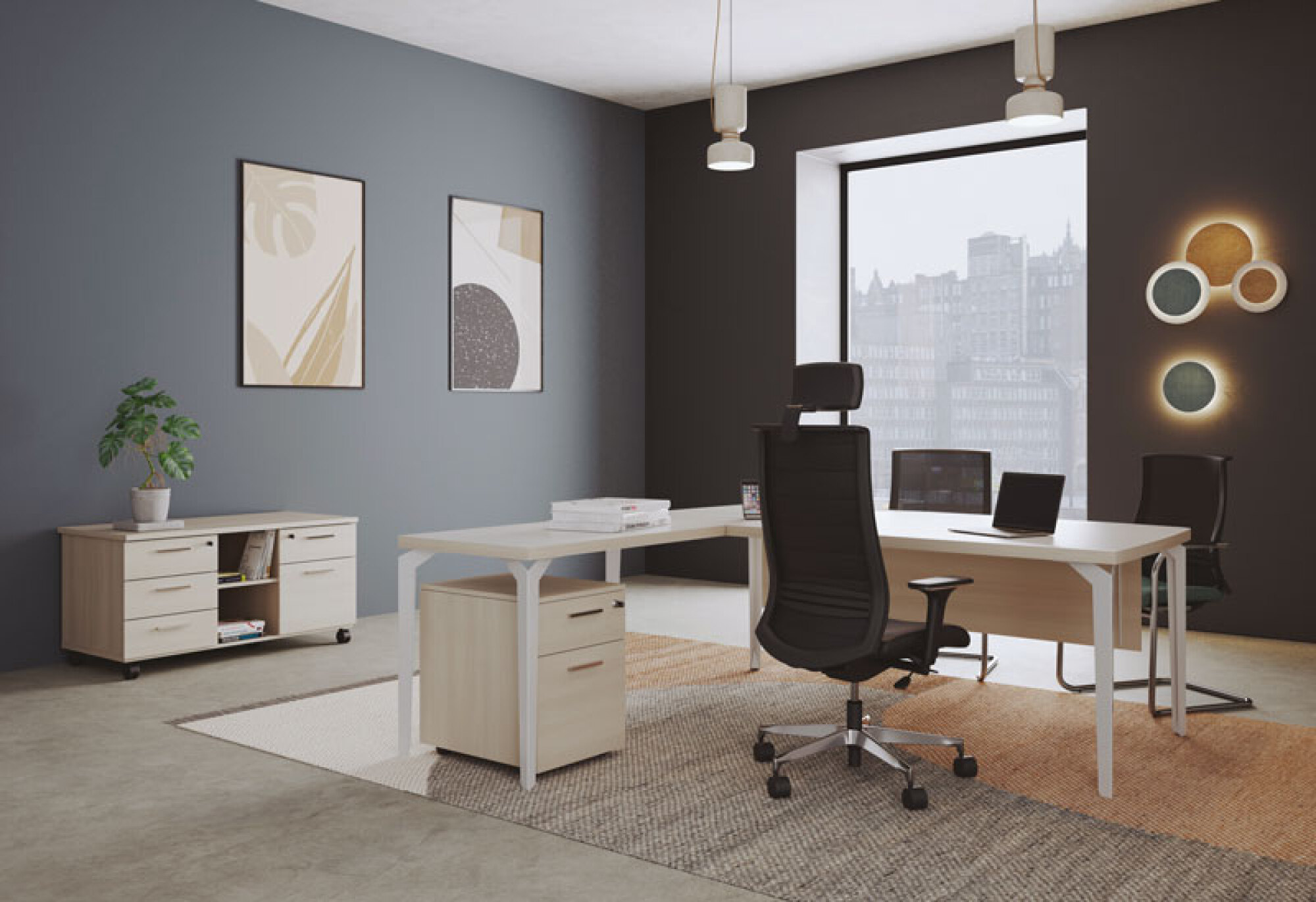 Bureau de direction Paris plan droit