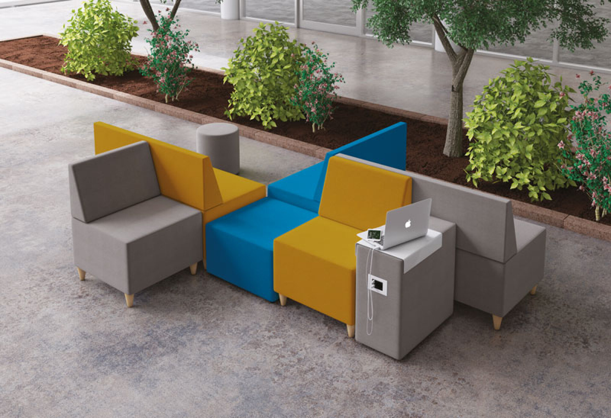 Chaise Visit bicolore