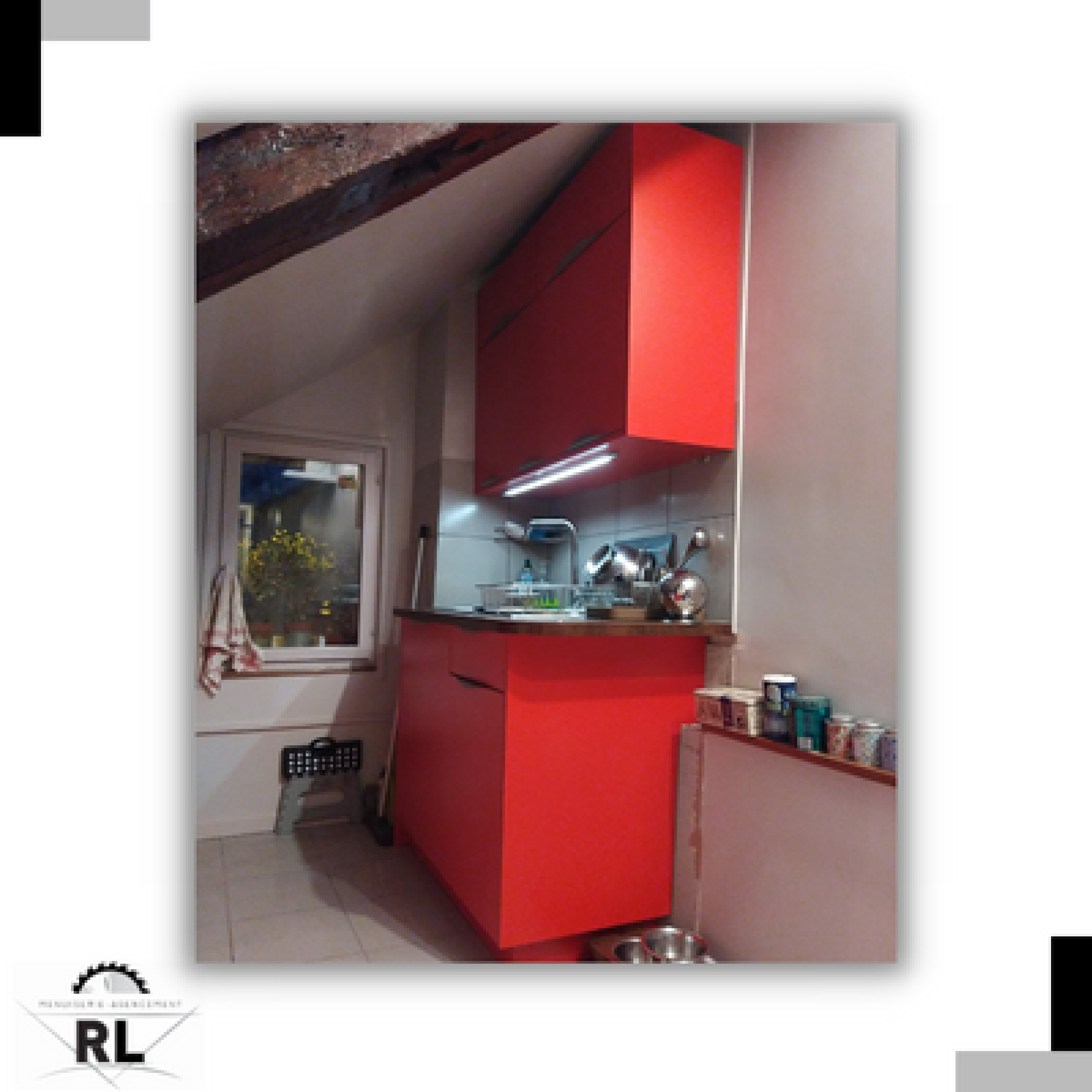 Fabrication et pose d'une cuisine aménagée