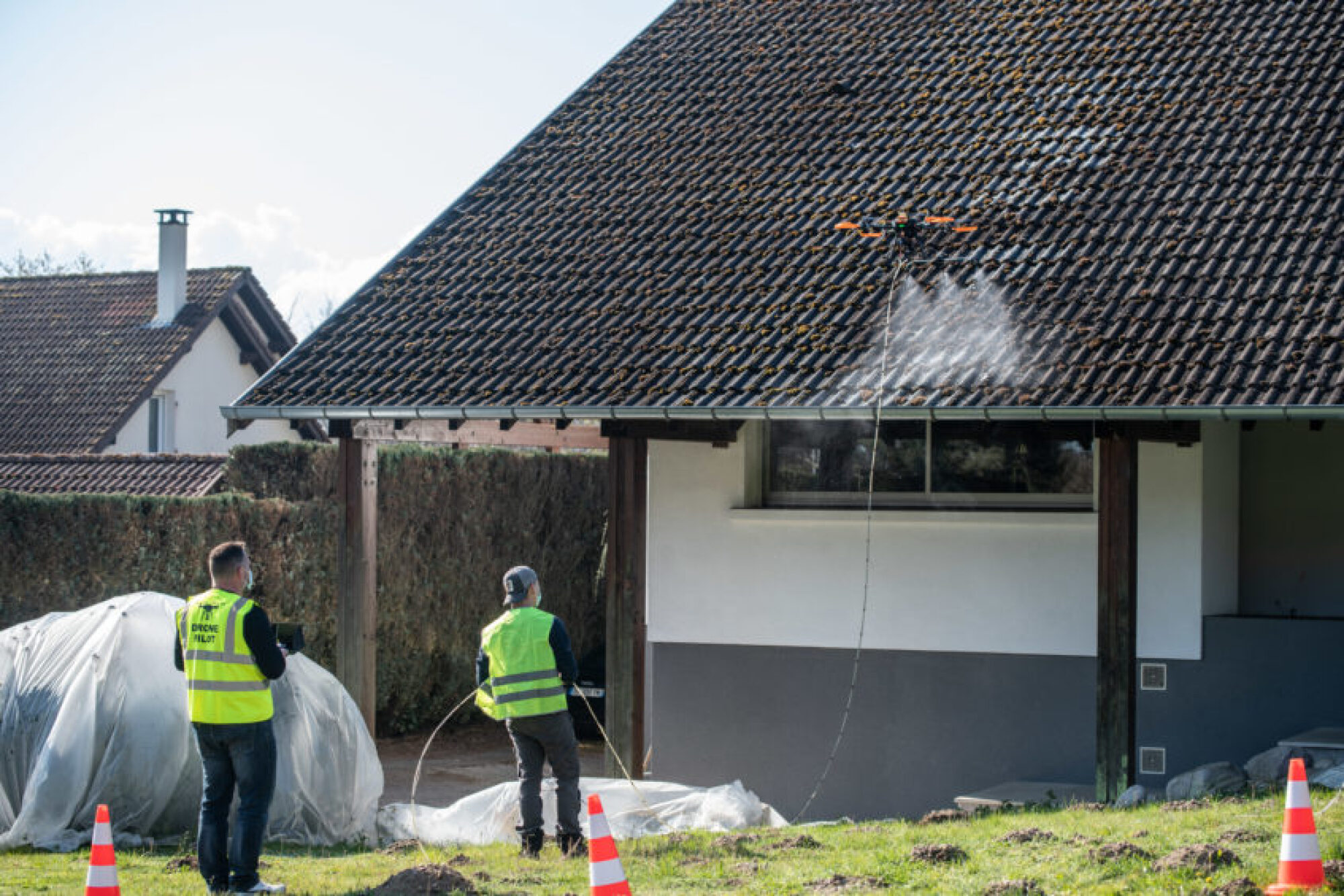 Isolation de combles laine de roche par soufflage