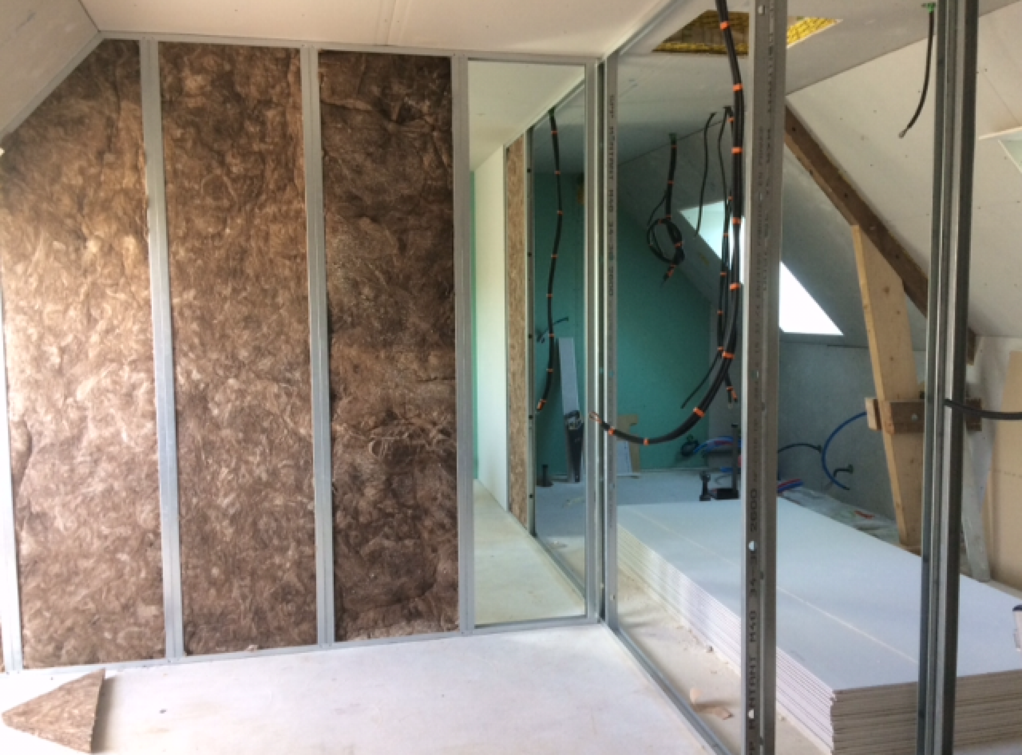 Isolation intérieur, laine de verre