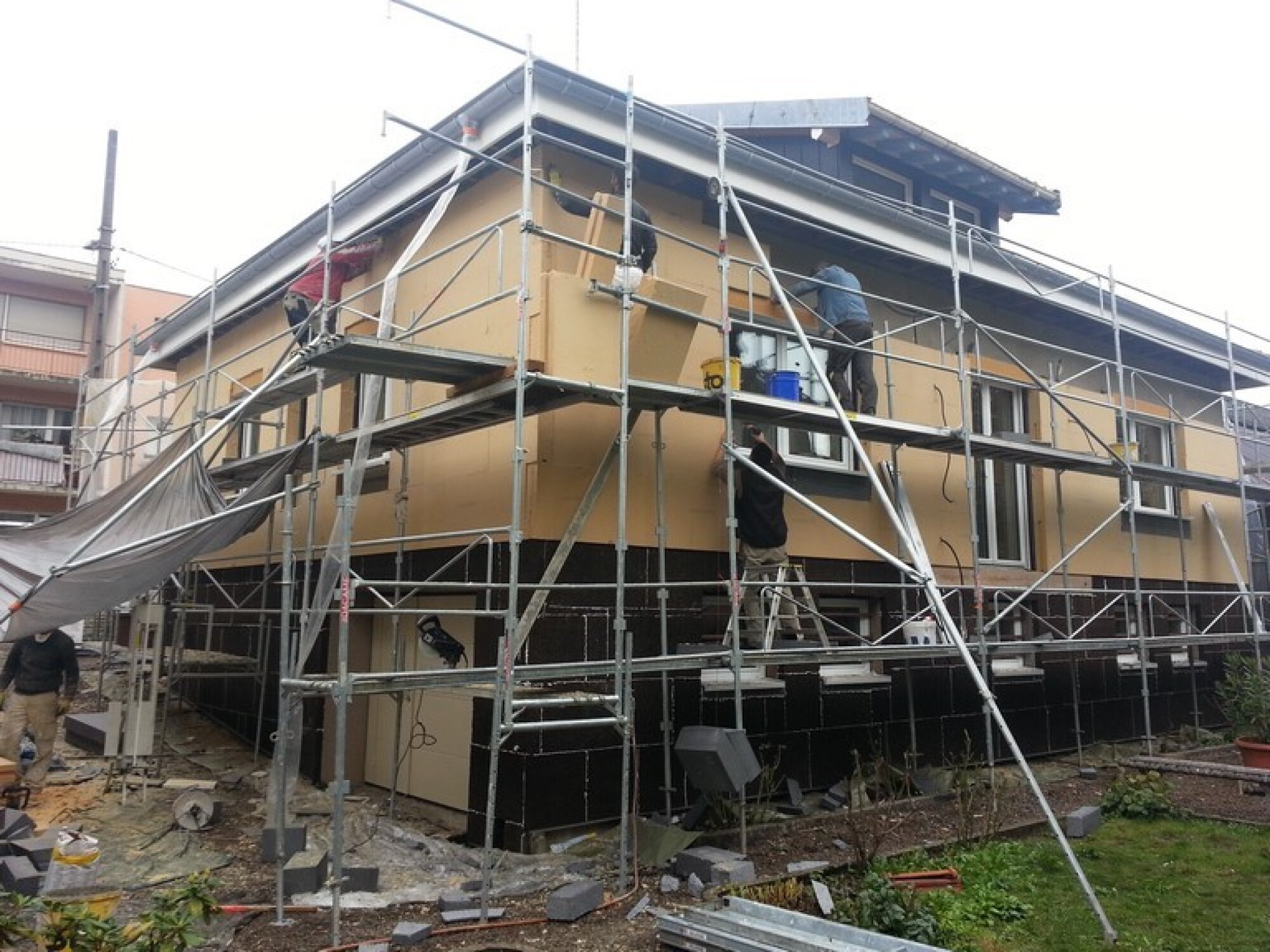 Isolation thermique extérieur en fibre de bois