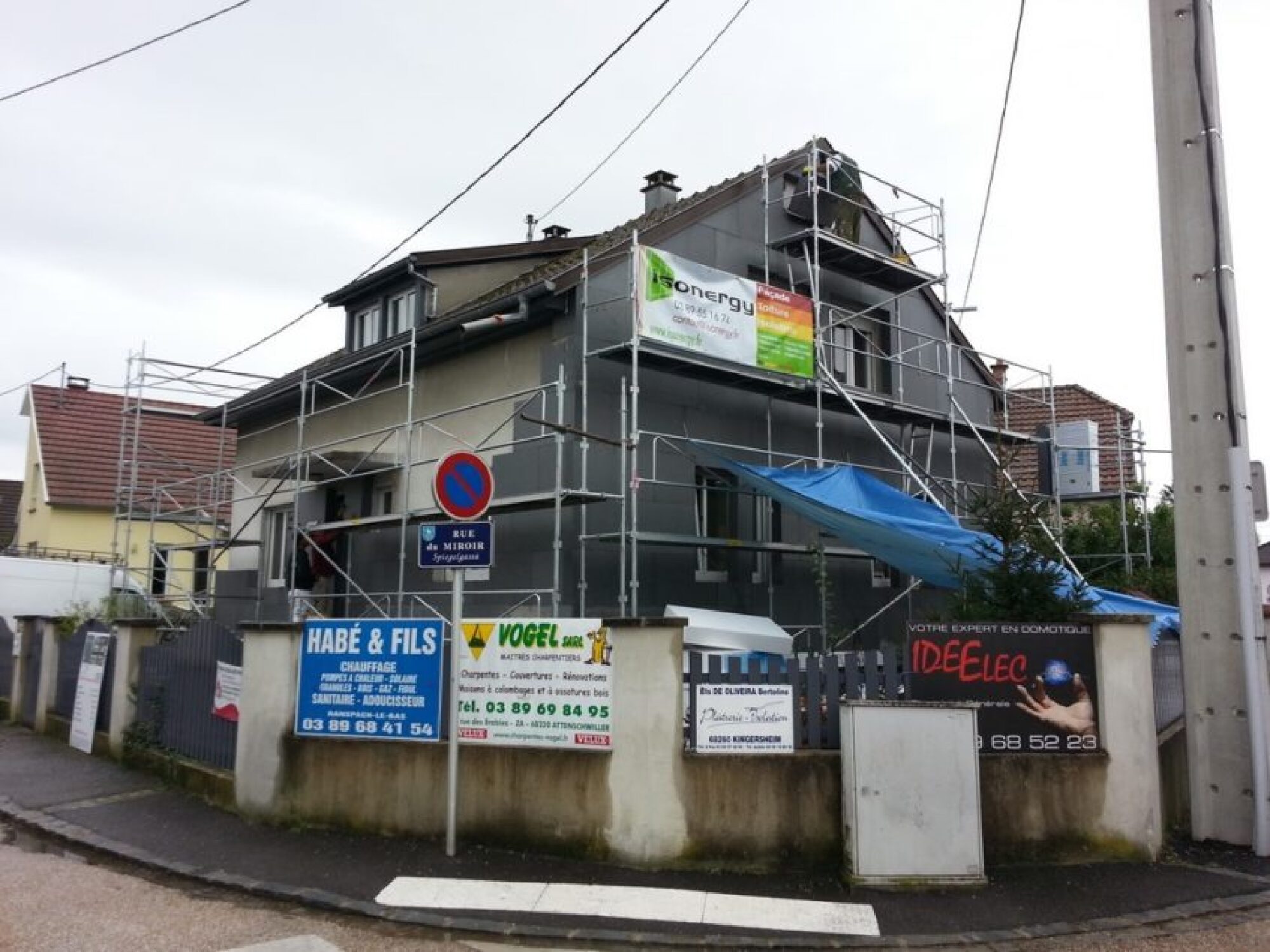 Isolation thermique extérieur ITE, support maçonné