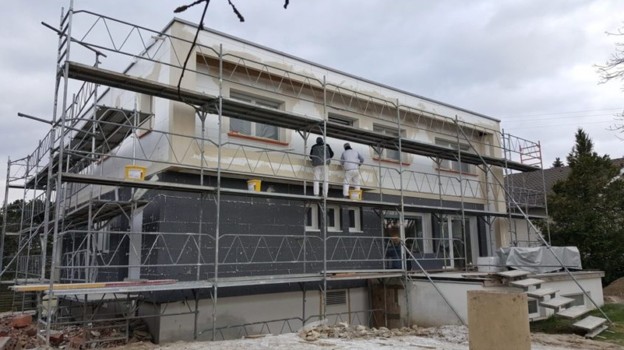 Isolation thermique extérieur polystyrène expansée blanc ou graphité