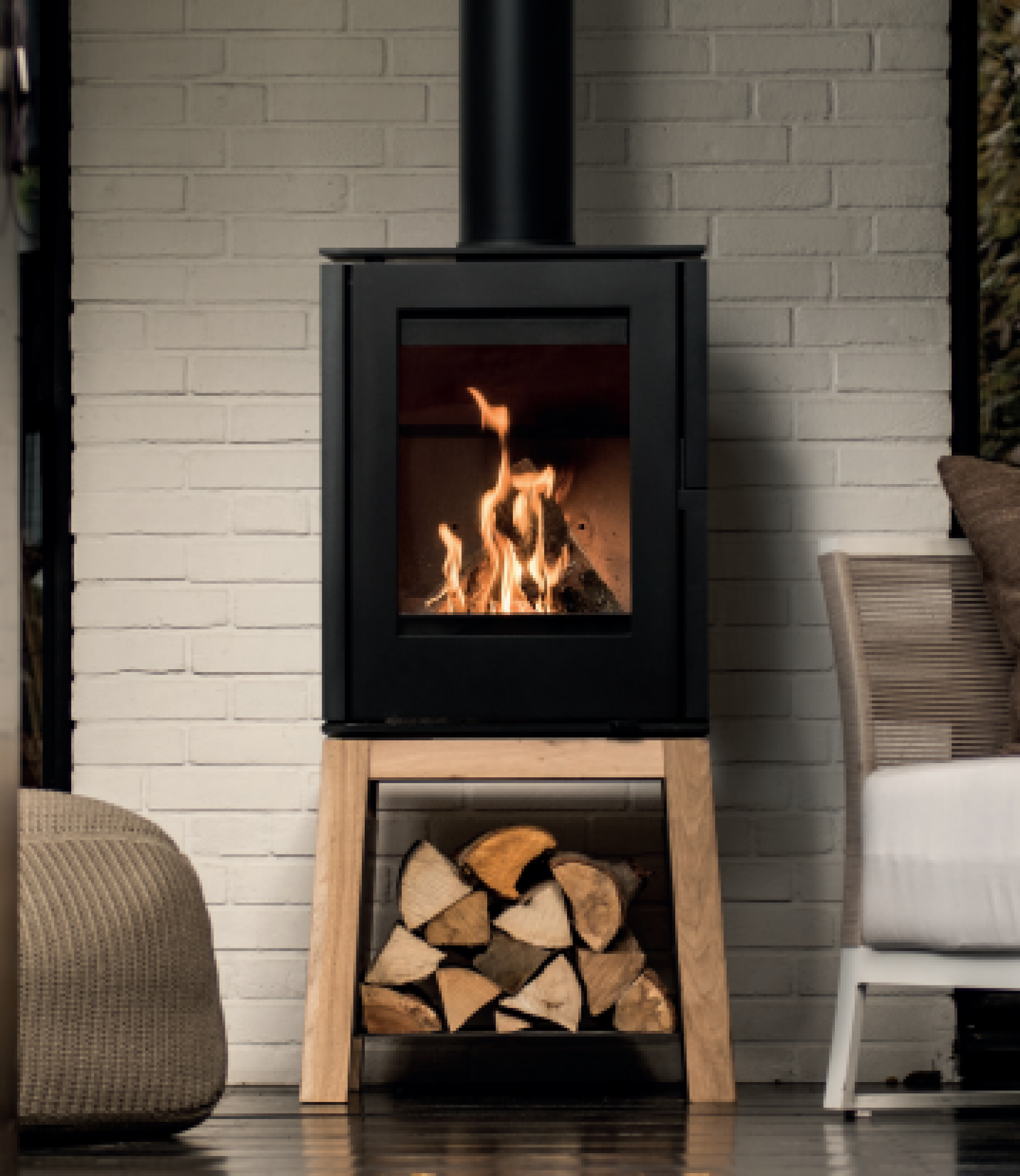 Poêle à bois WOODY BY FONDIS