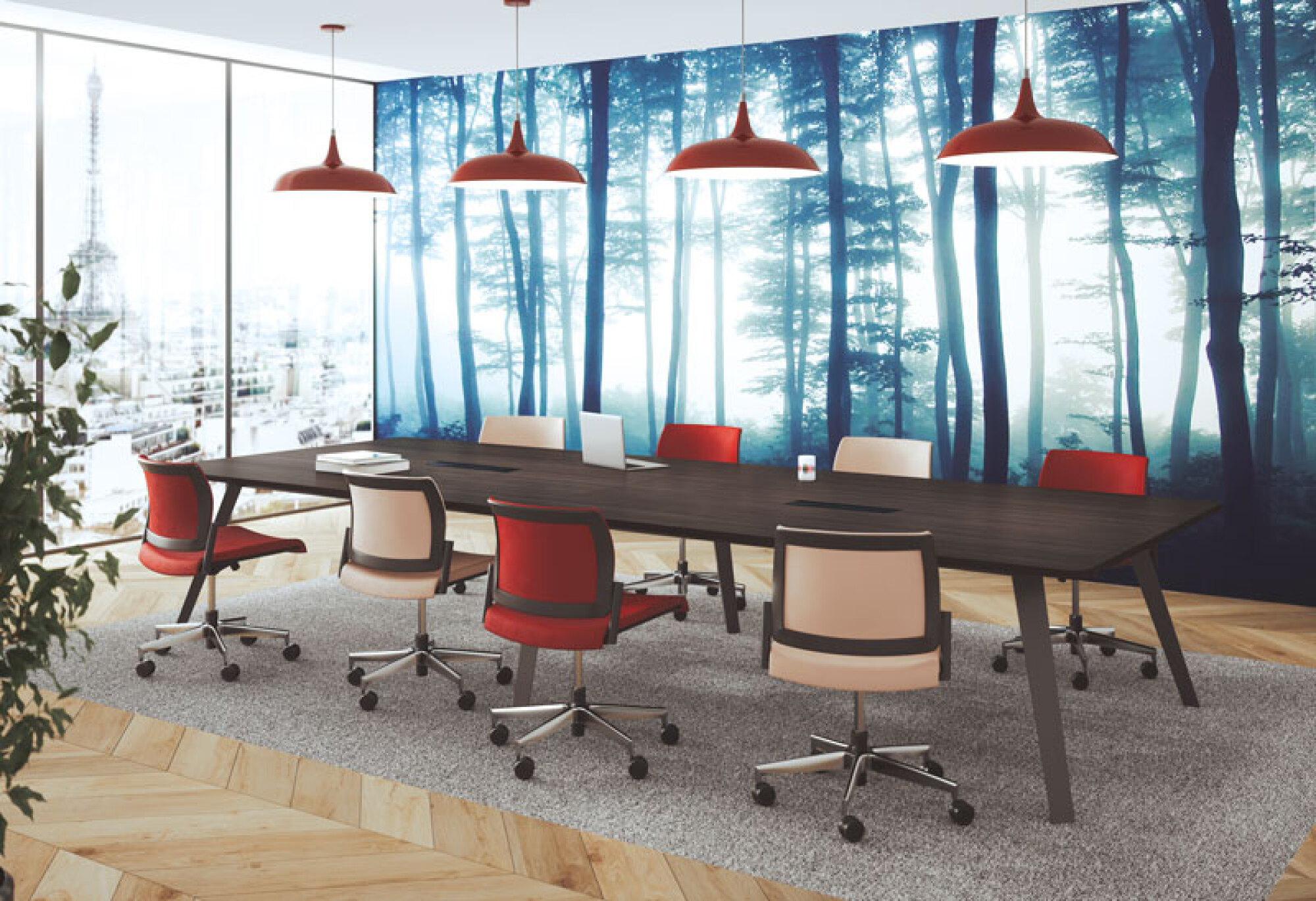 Table altitude piètement en bois