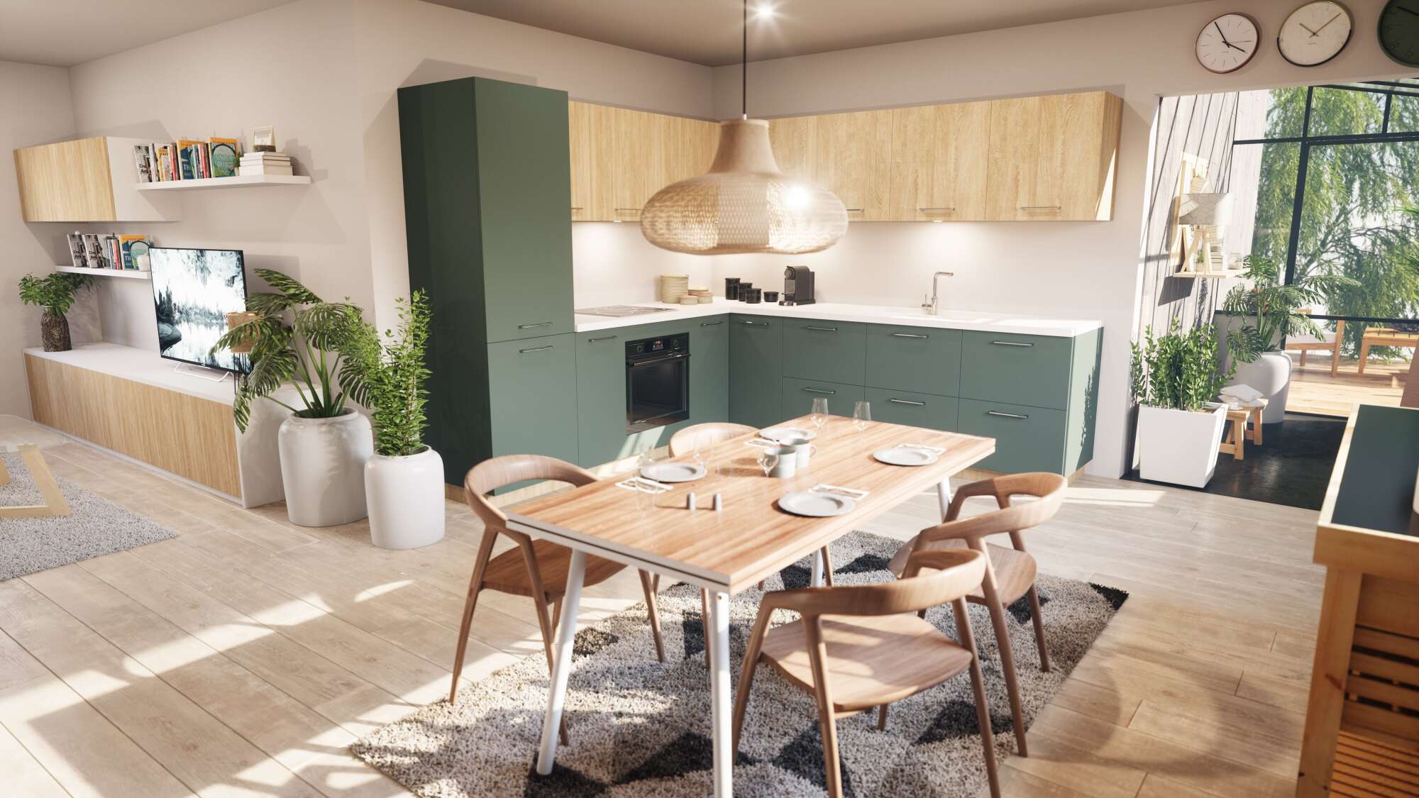 Installation cuisine aménagée équipée PYRAM